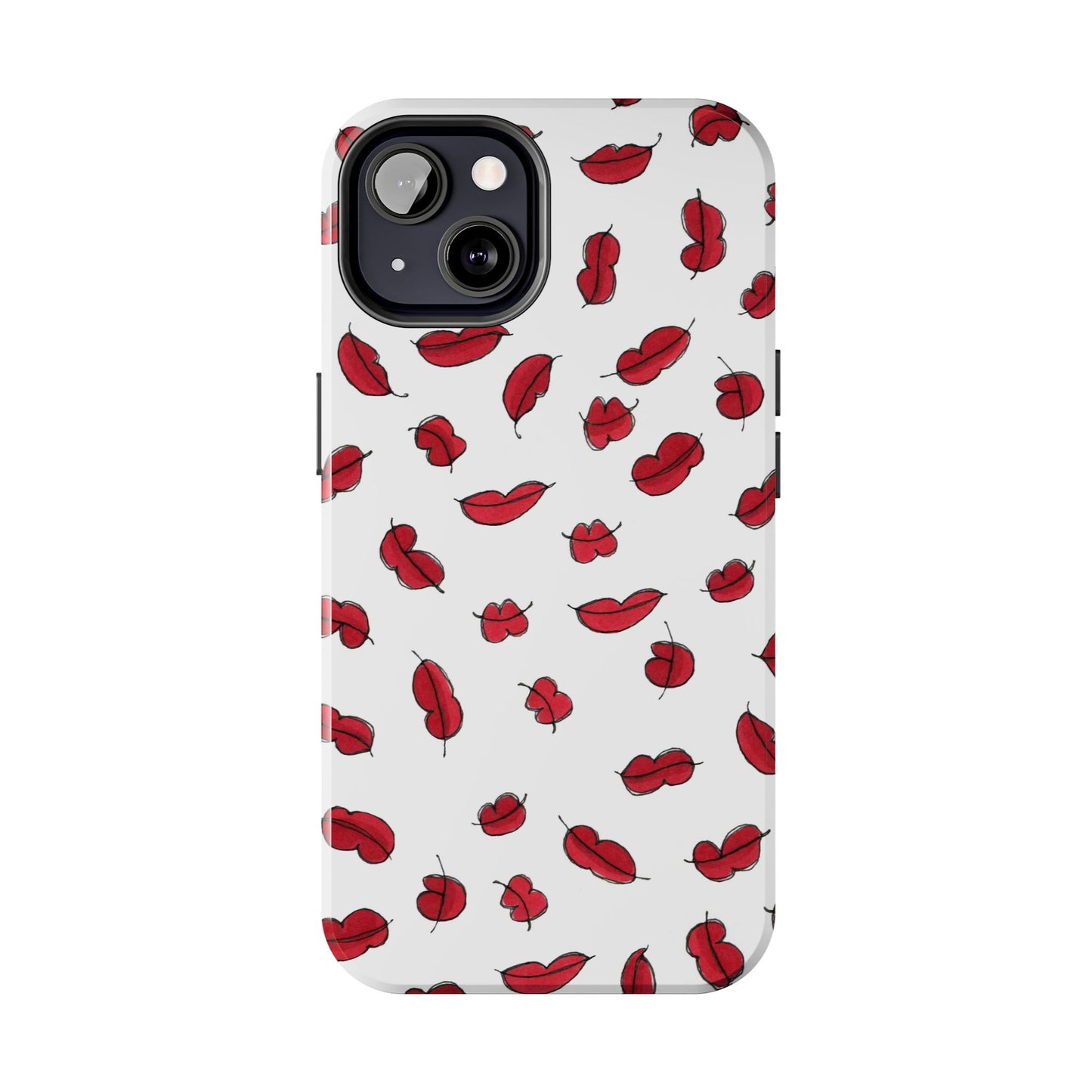 Lotsa Lips White Phone Case