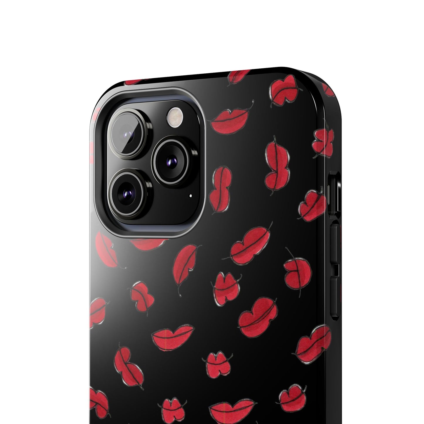 Lotsa Lips Black Phone Case
