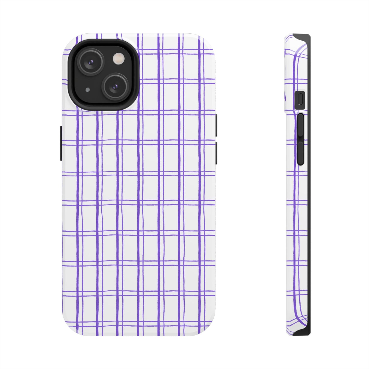 Kitchen Plaid White / Blue Phone Case