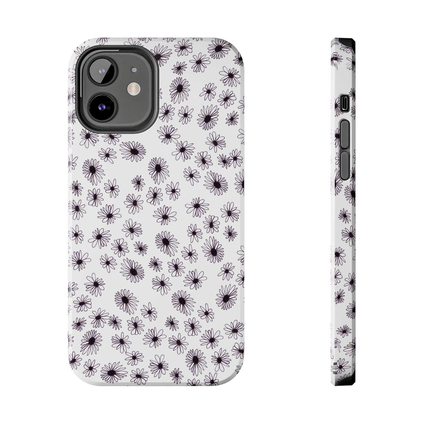 Random Daisy White / Black Phone Case