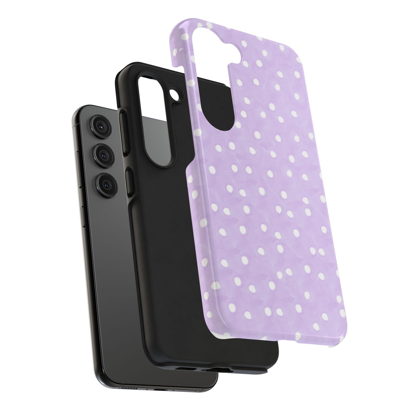 Space Dots Lilac / White Phone Case
