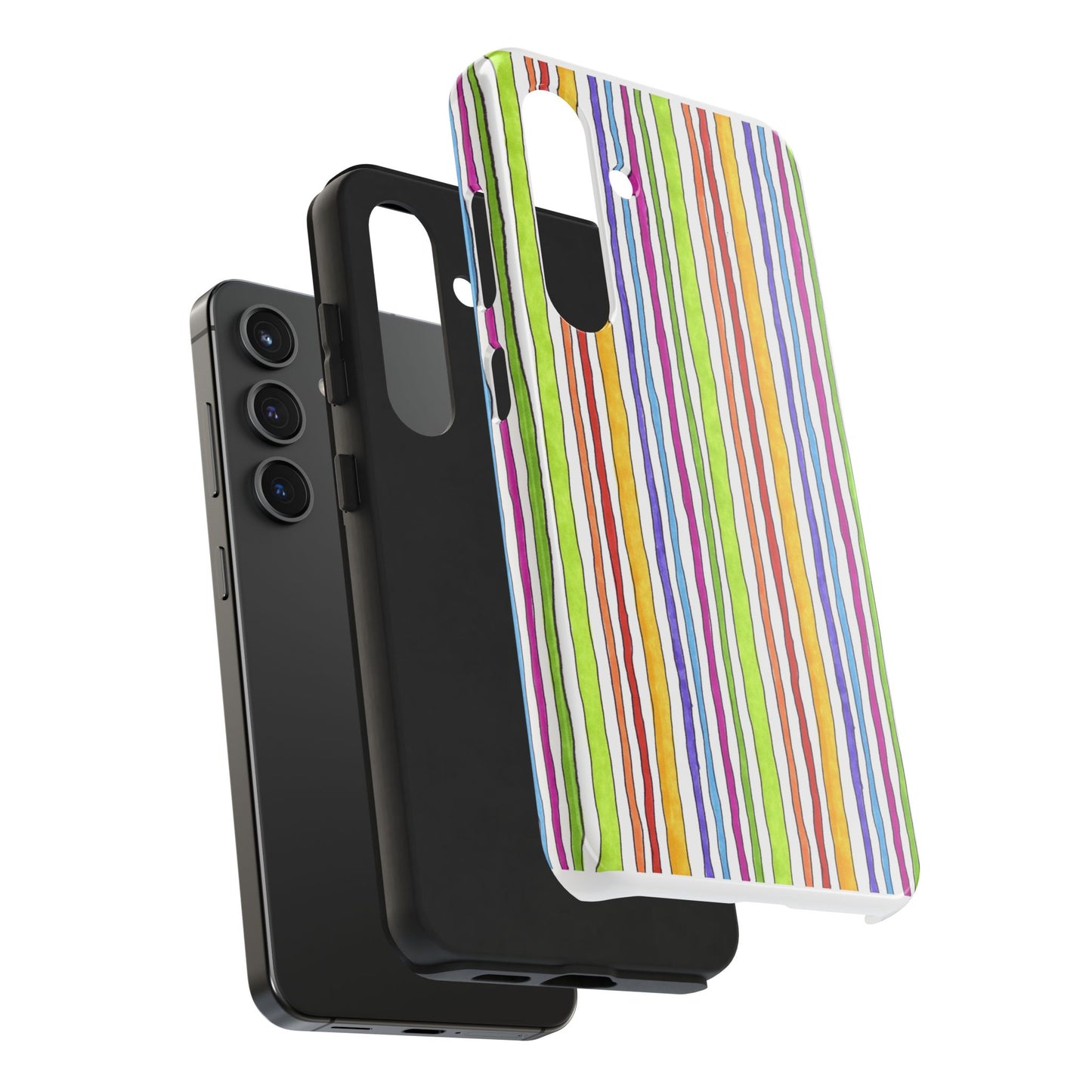 Stripe Fancy White Phone Case