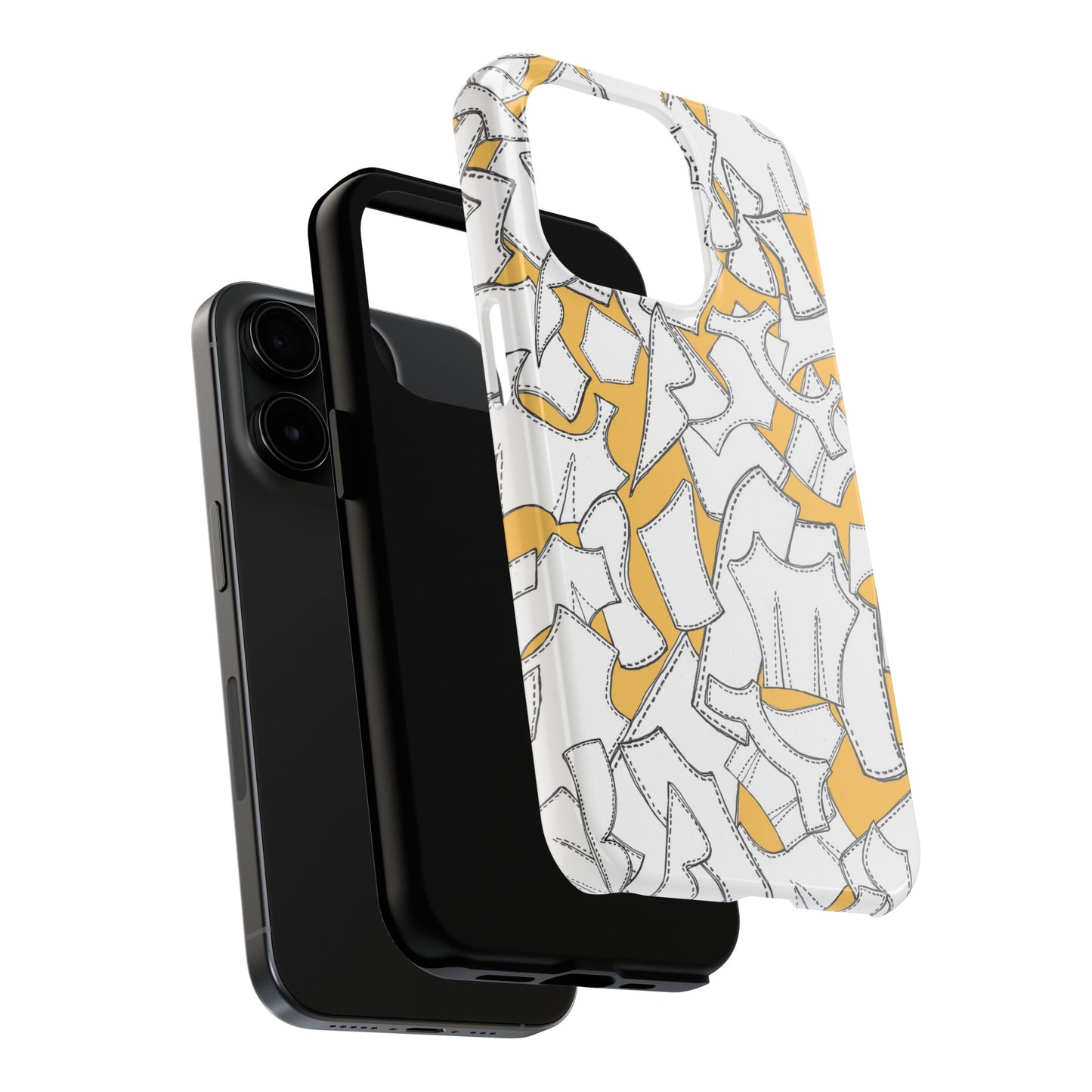 Pattern Pieces Yellow Phone Case