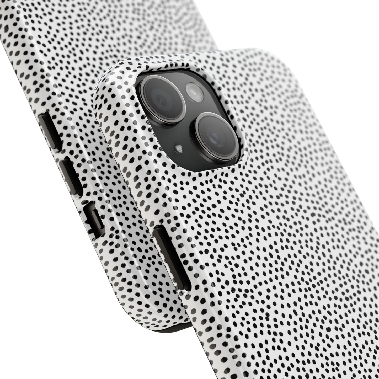 Baby Dots White / Black Phone Case