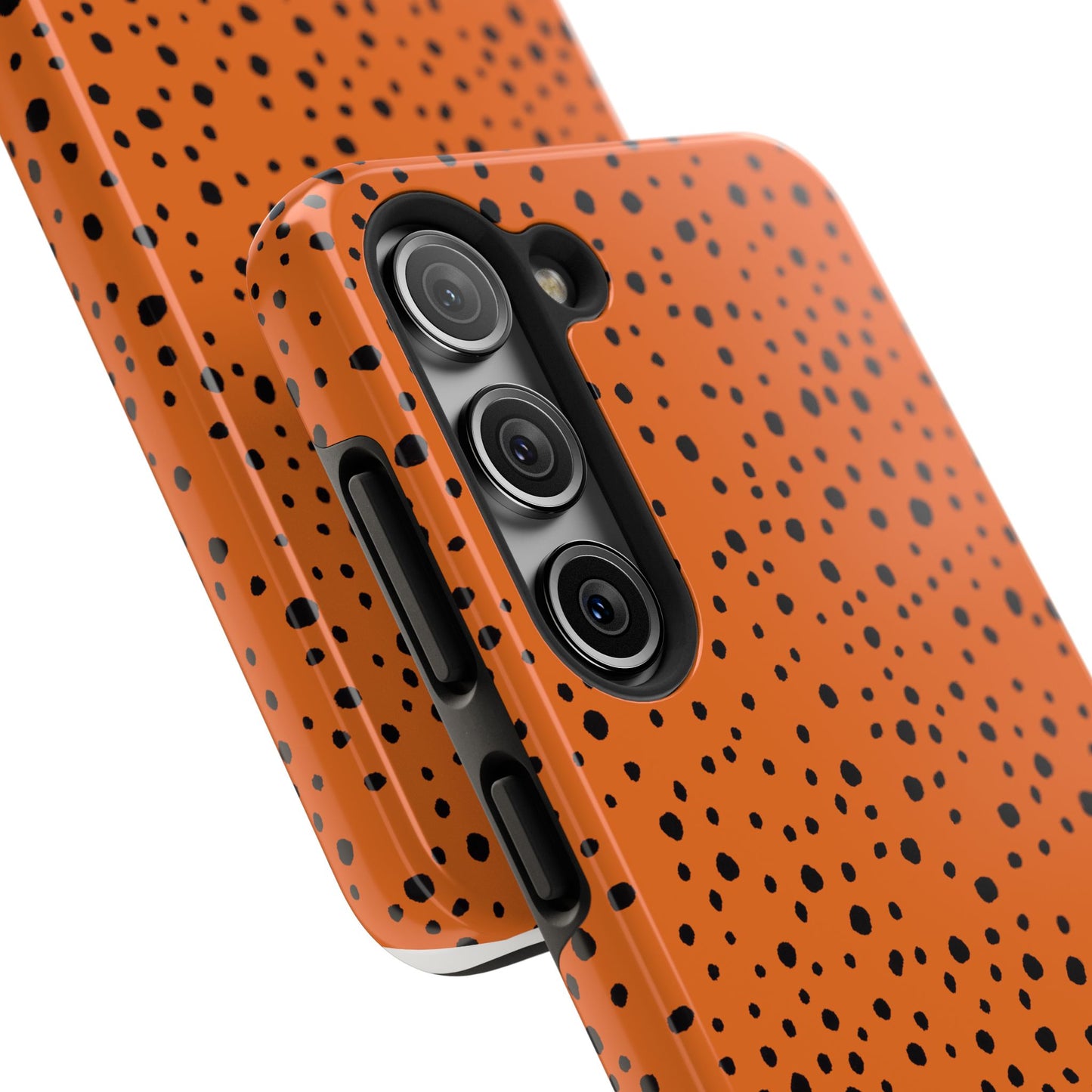 Pepper Dots Orange / Black Phone Case