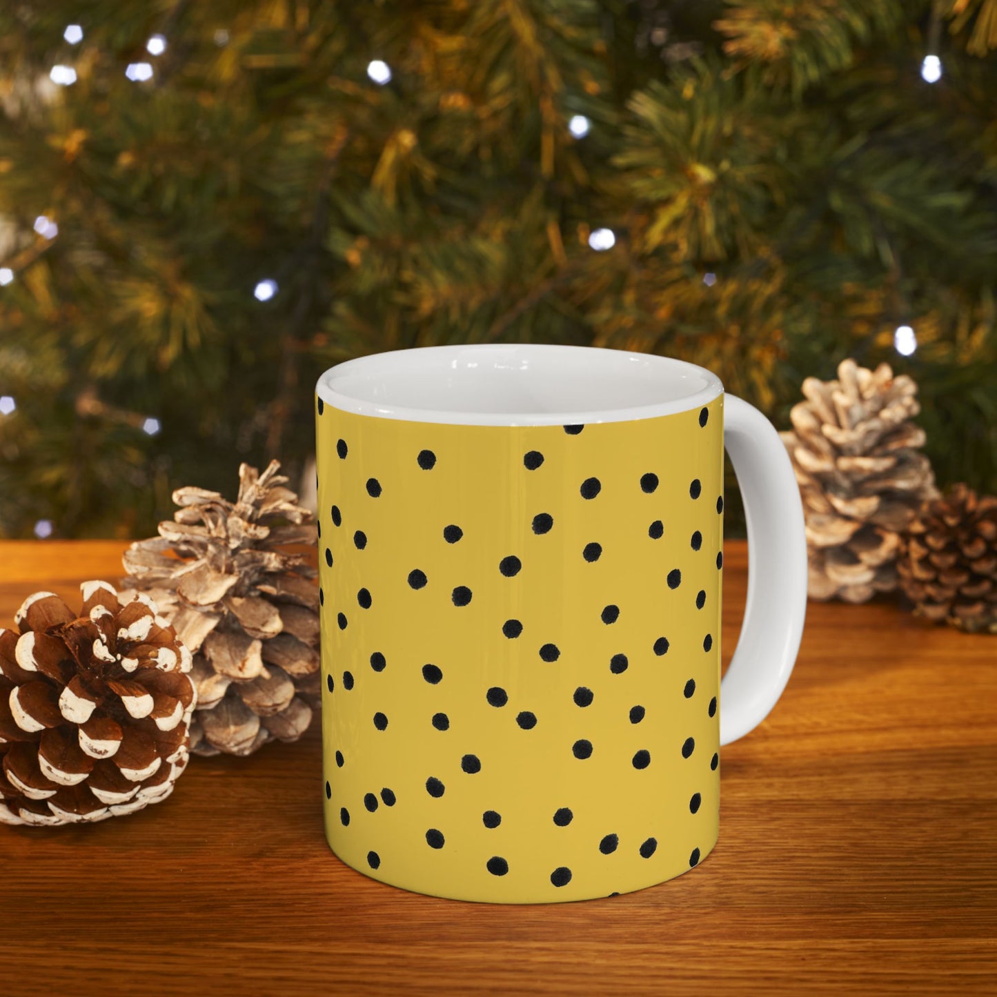 Dinky Dots Yellow / Black Cup