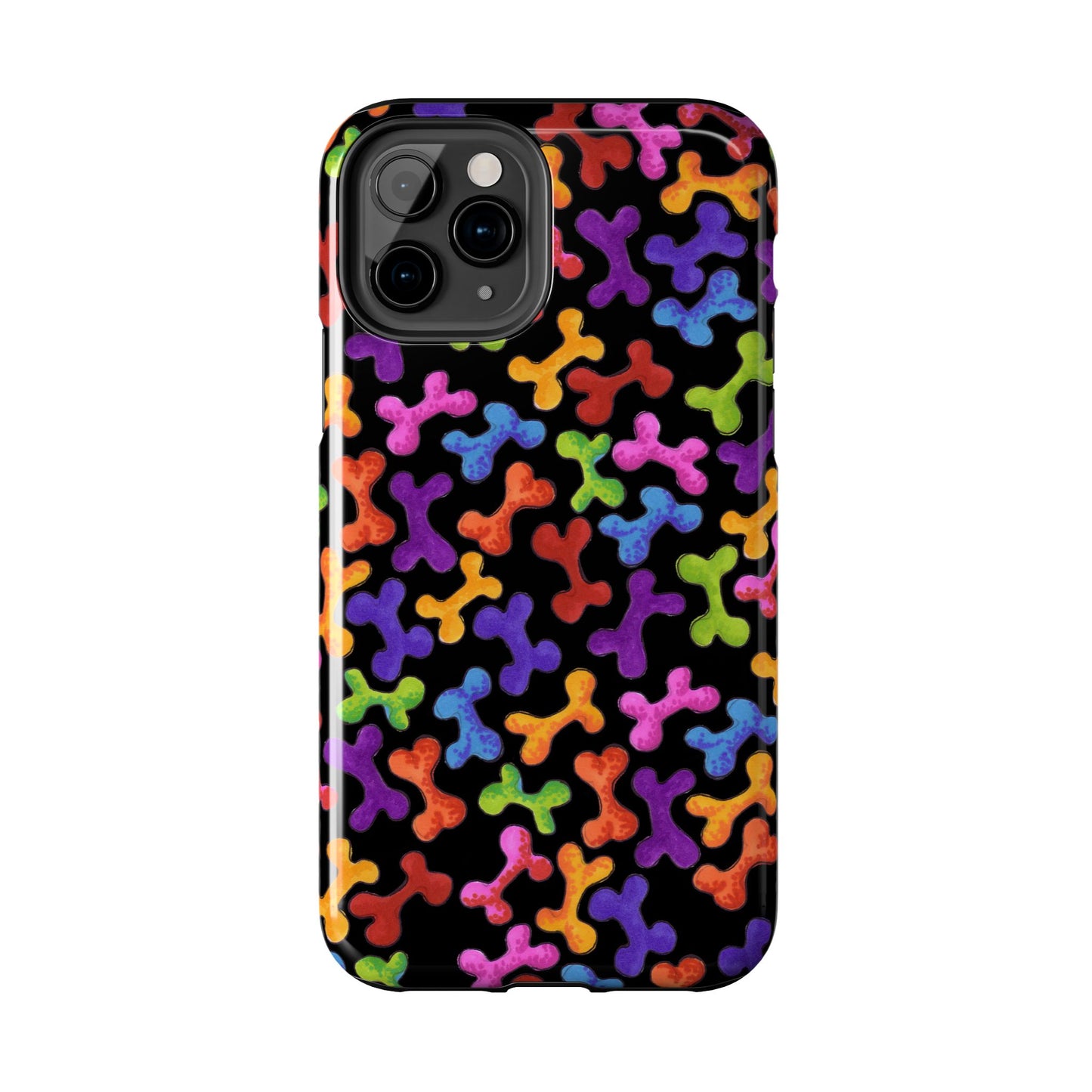 Fancy Bones Black / Multi Phone Case