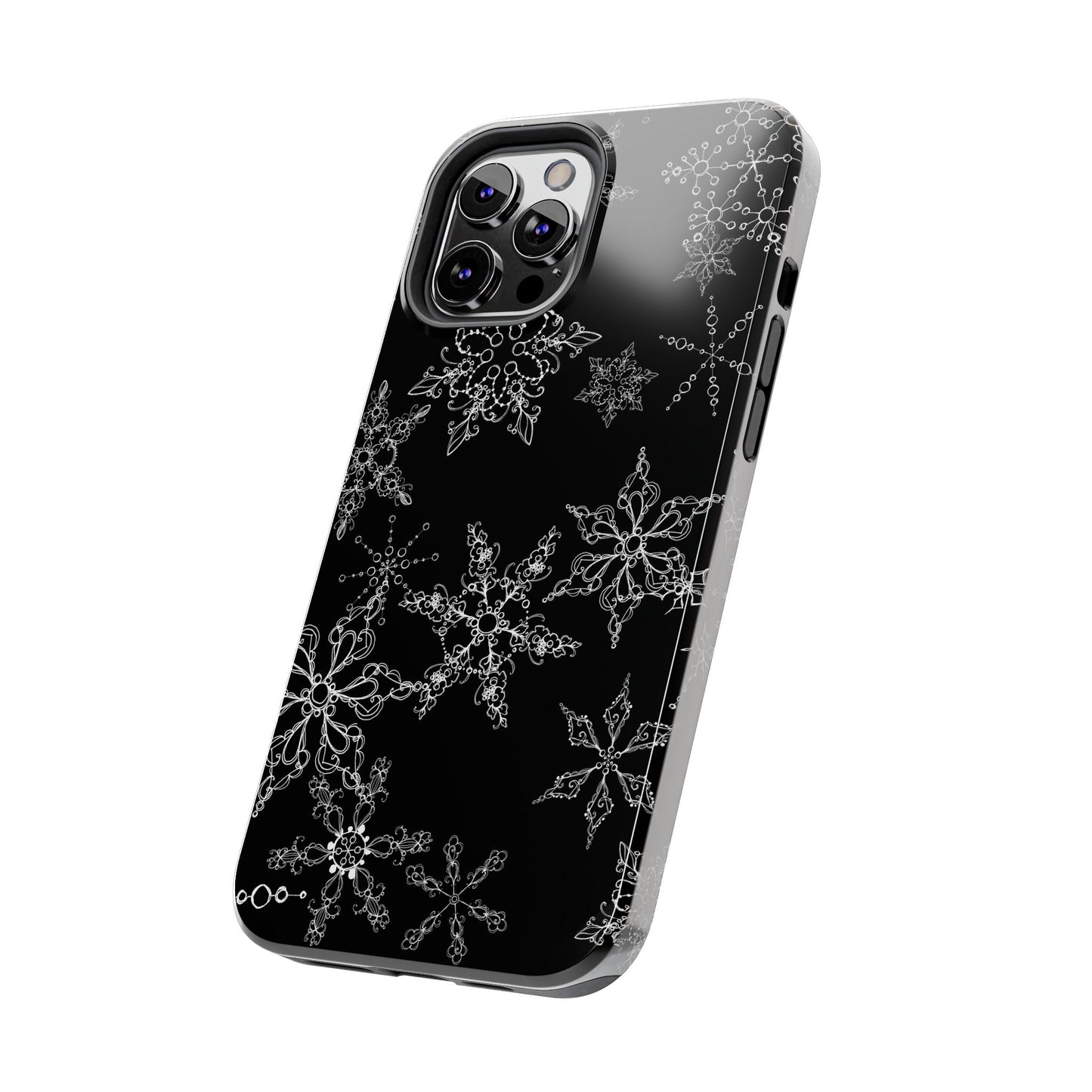 Random Flakes Black Phone Case