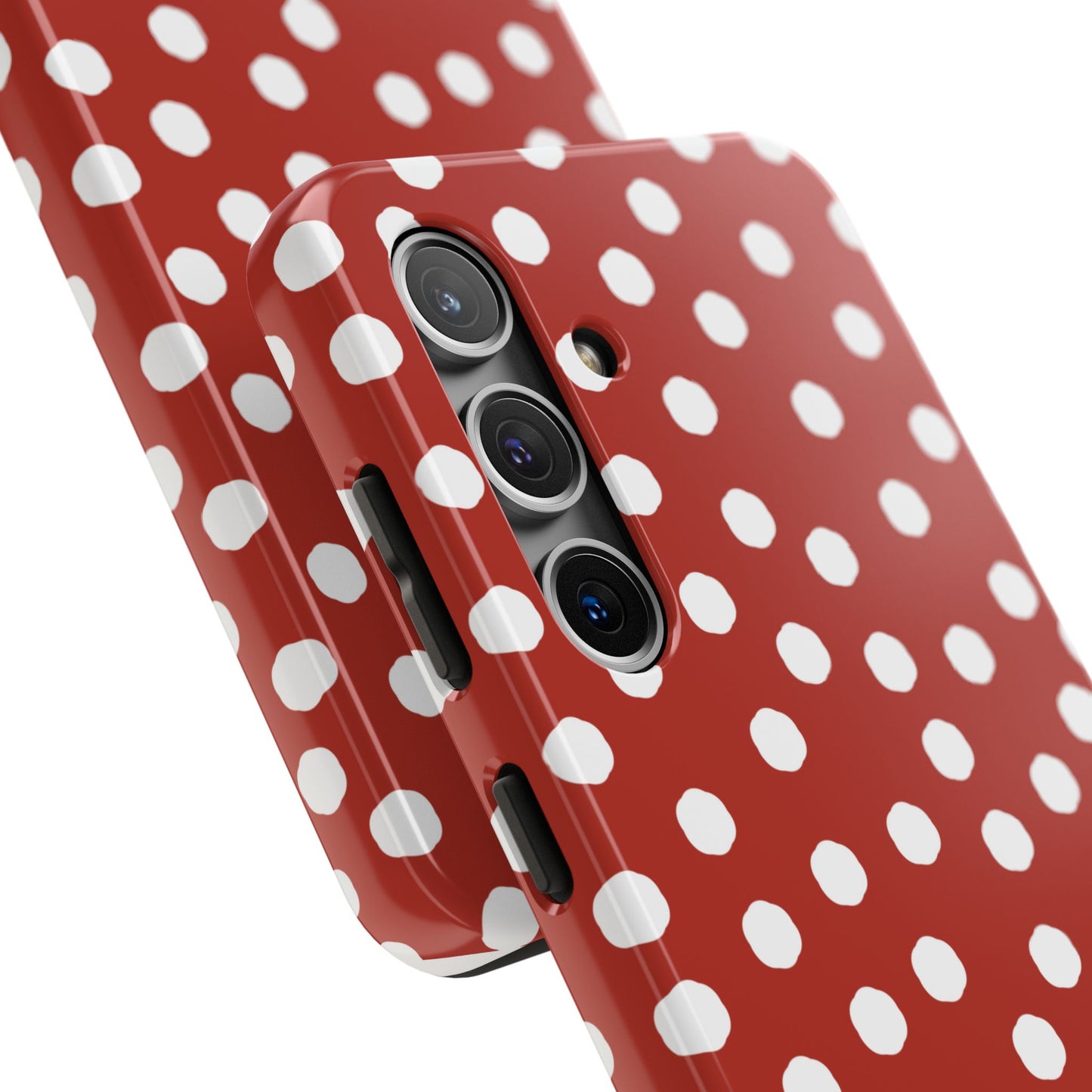 Jumbo Dots Red / White Phone Case
