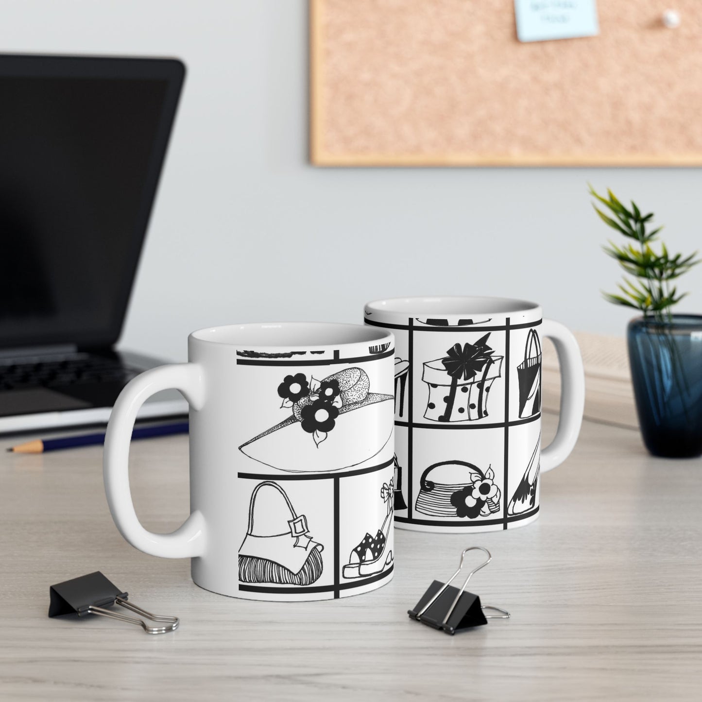 Her Shelves White Cup