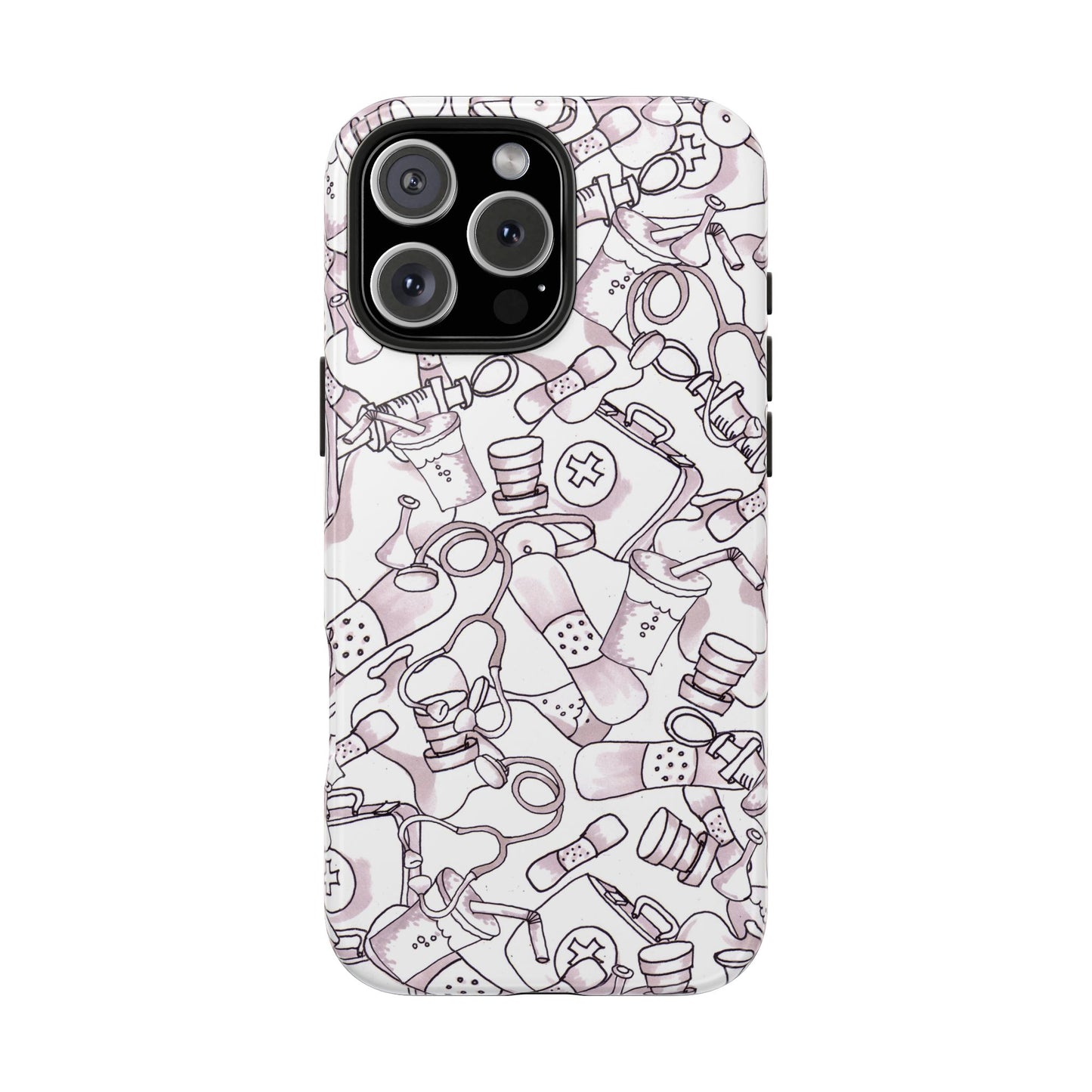 Med Stuff White Phone Case