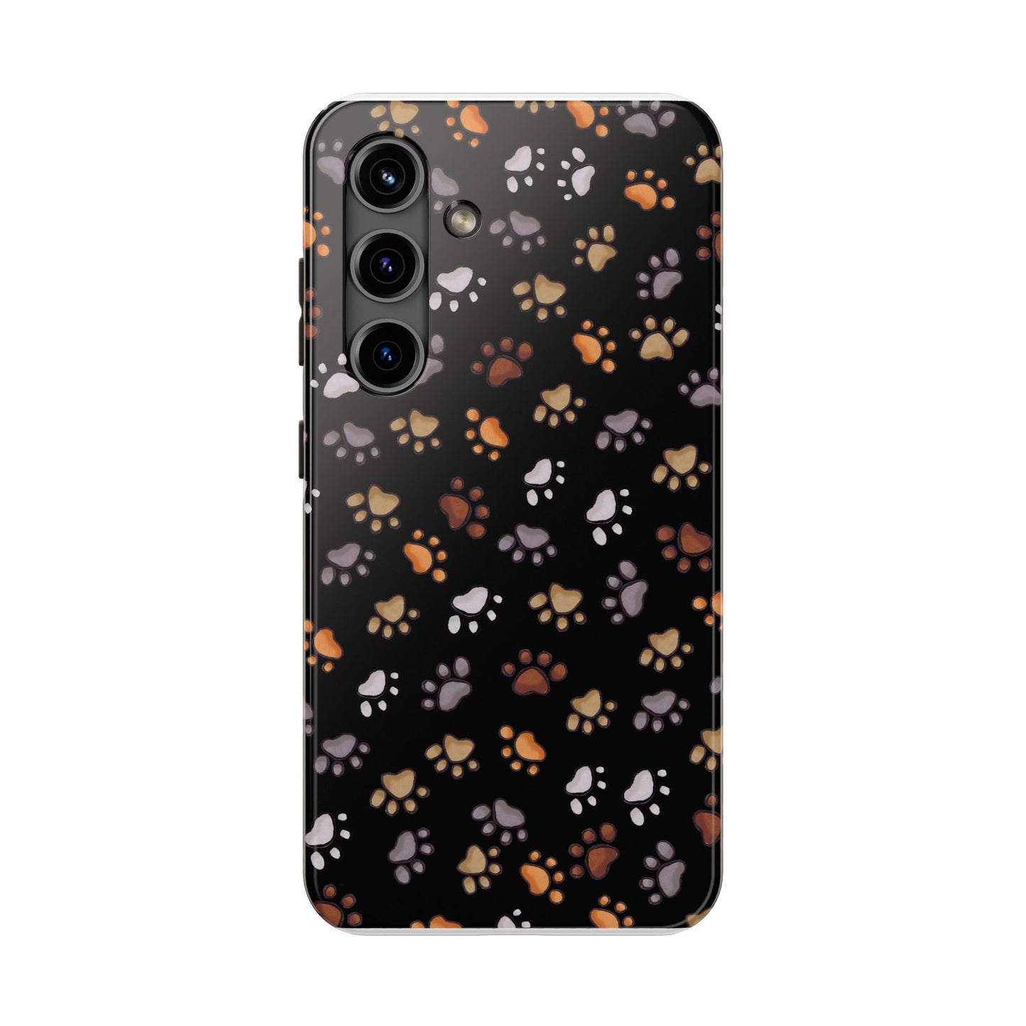 Puppy Paws Black Phone Case