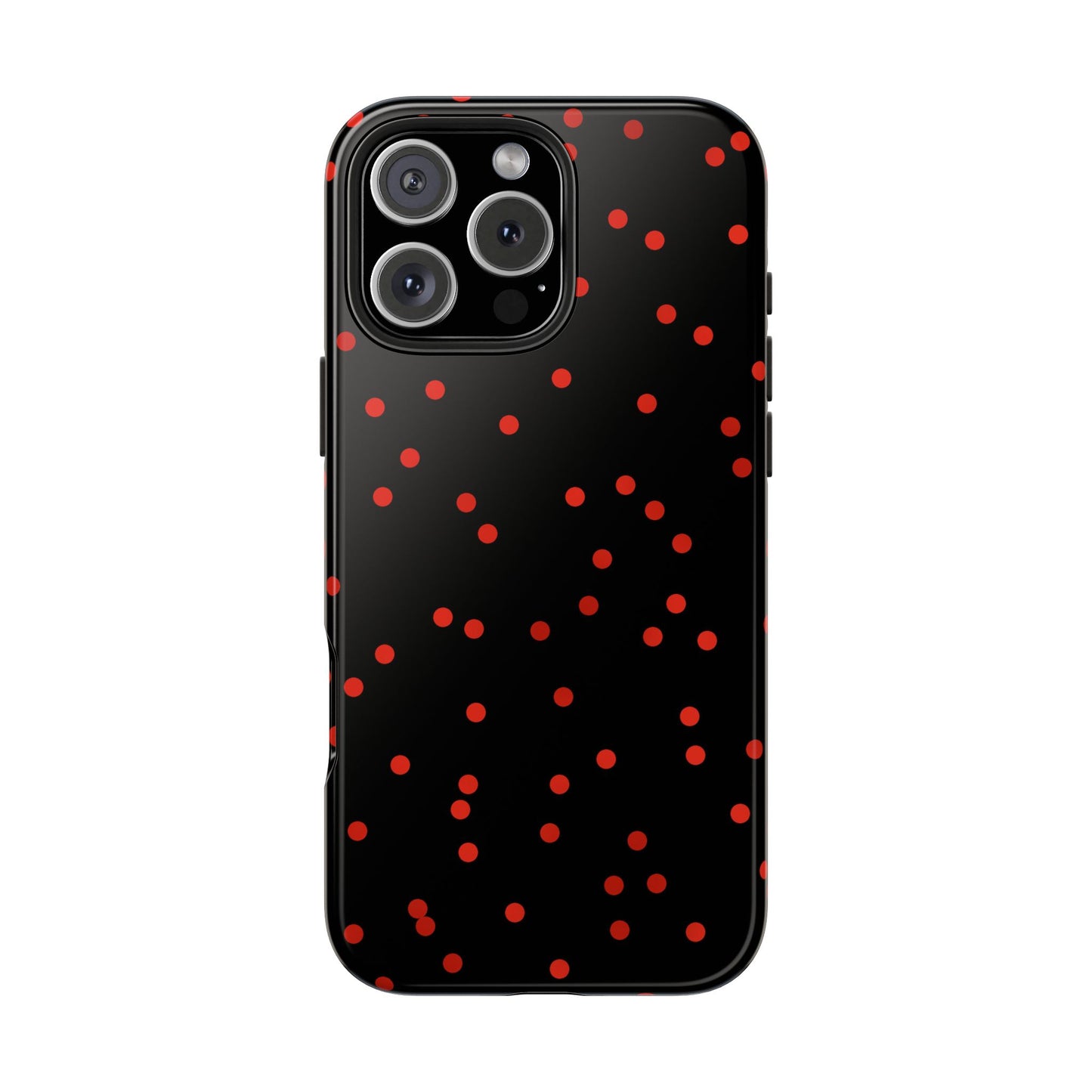 Space Dots Black / Red Phone Case