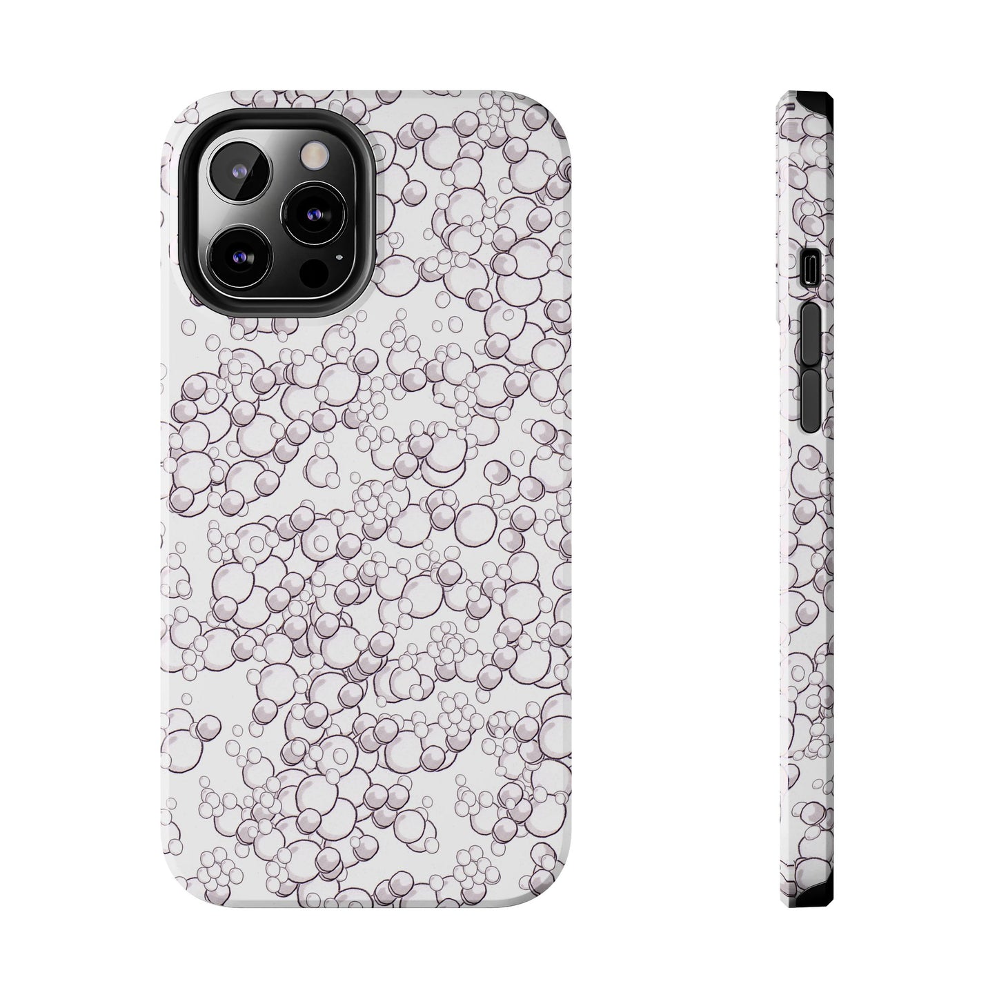 Bubble Dots White Phone Case