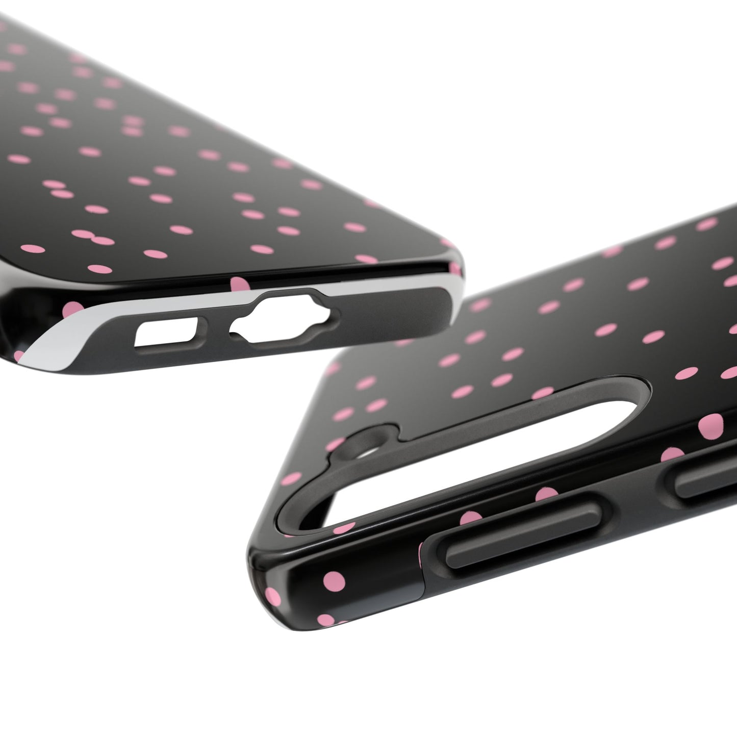 Space Dots Black / Pink Phone Case