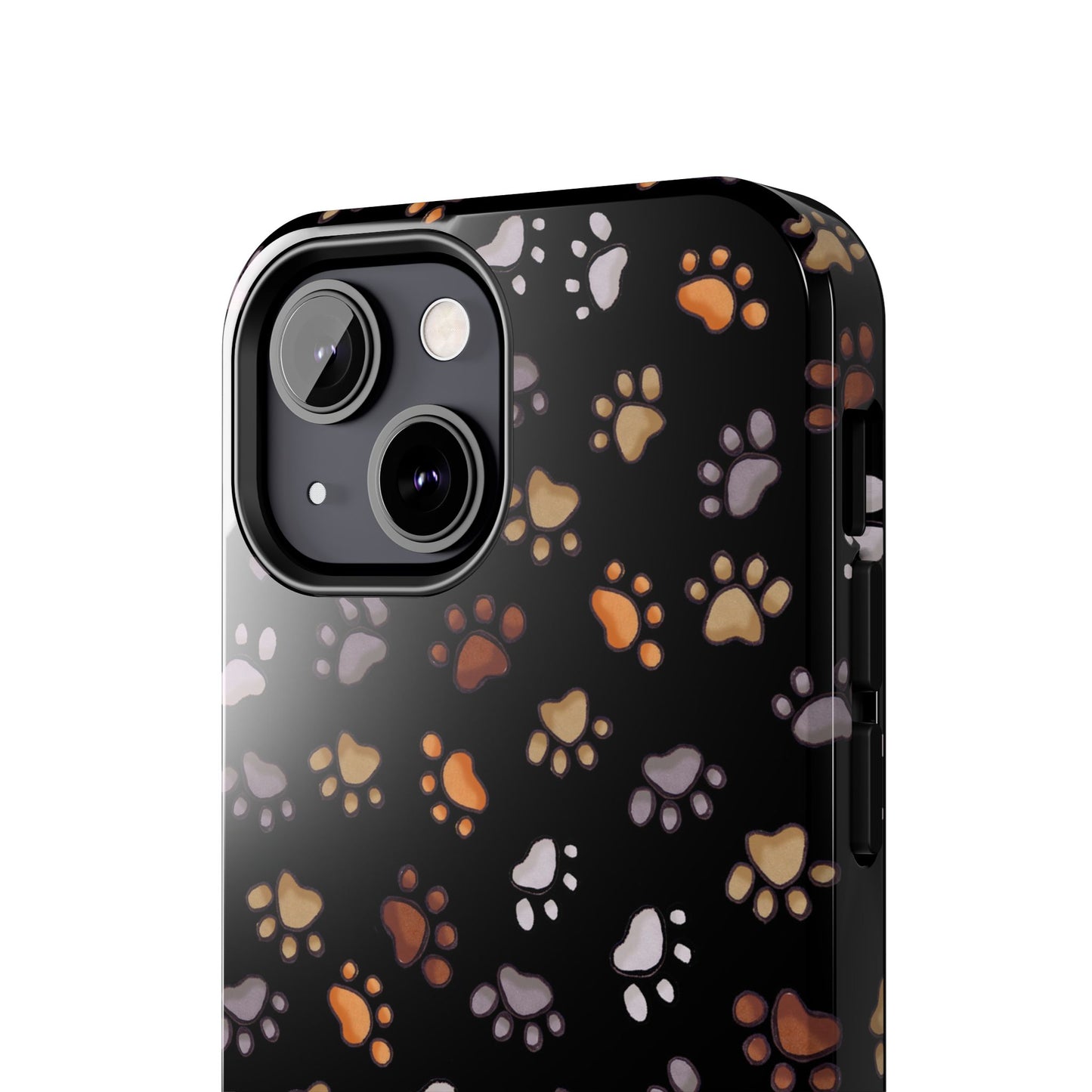 Puppy Paws Black Phone Case