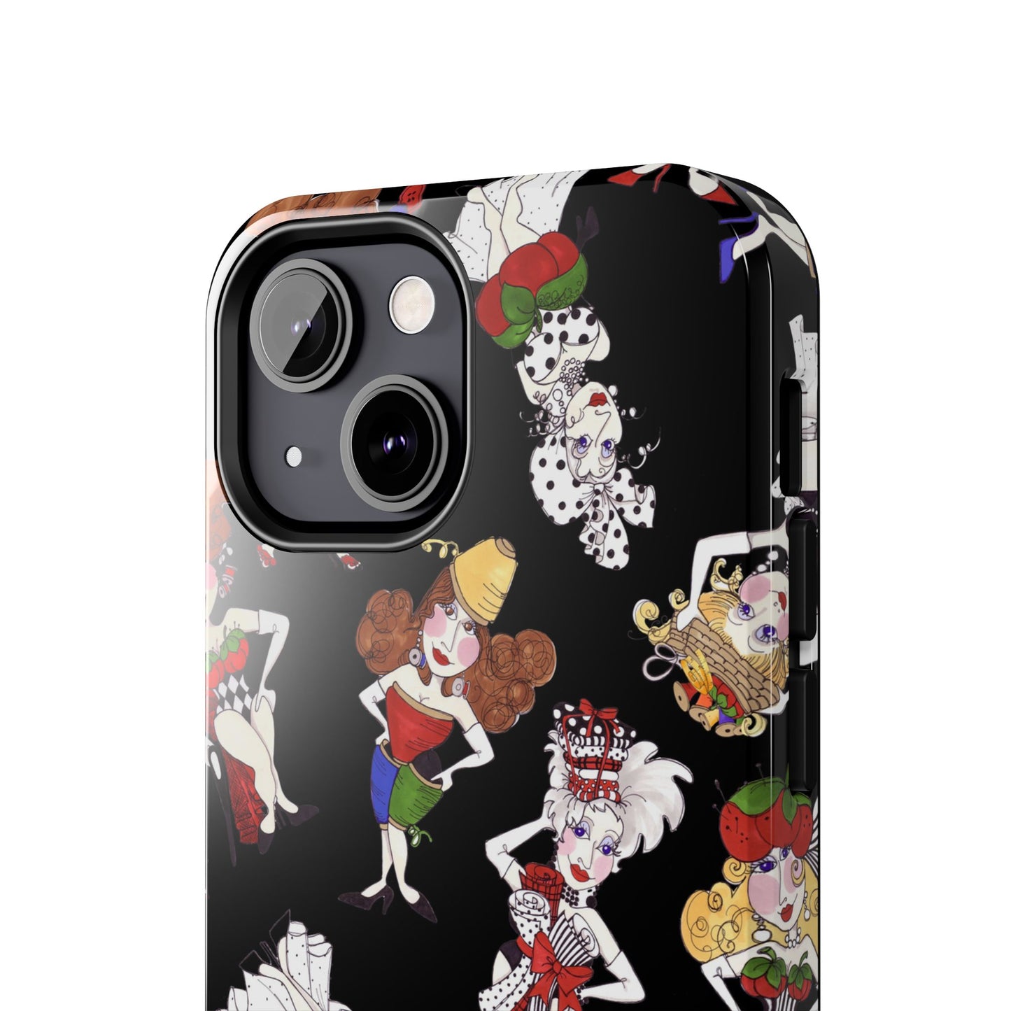 Sew Tossed Black Phone Case