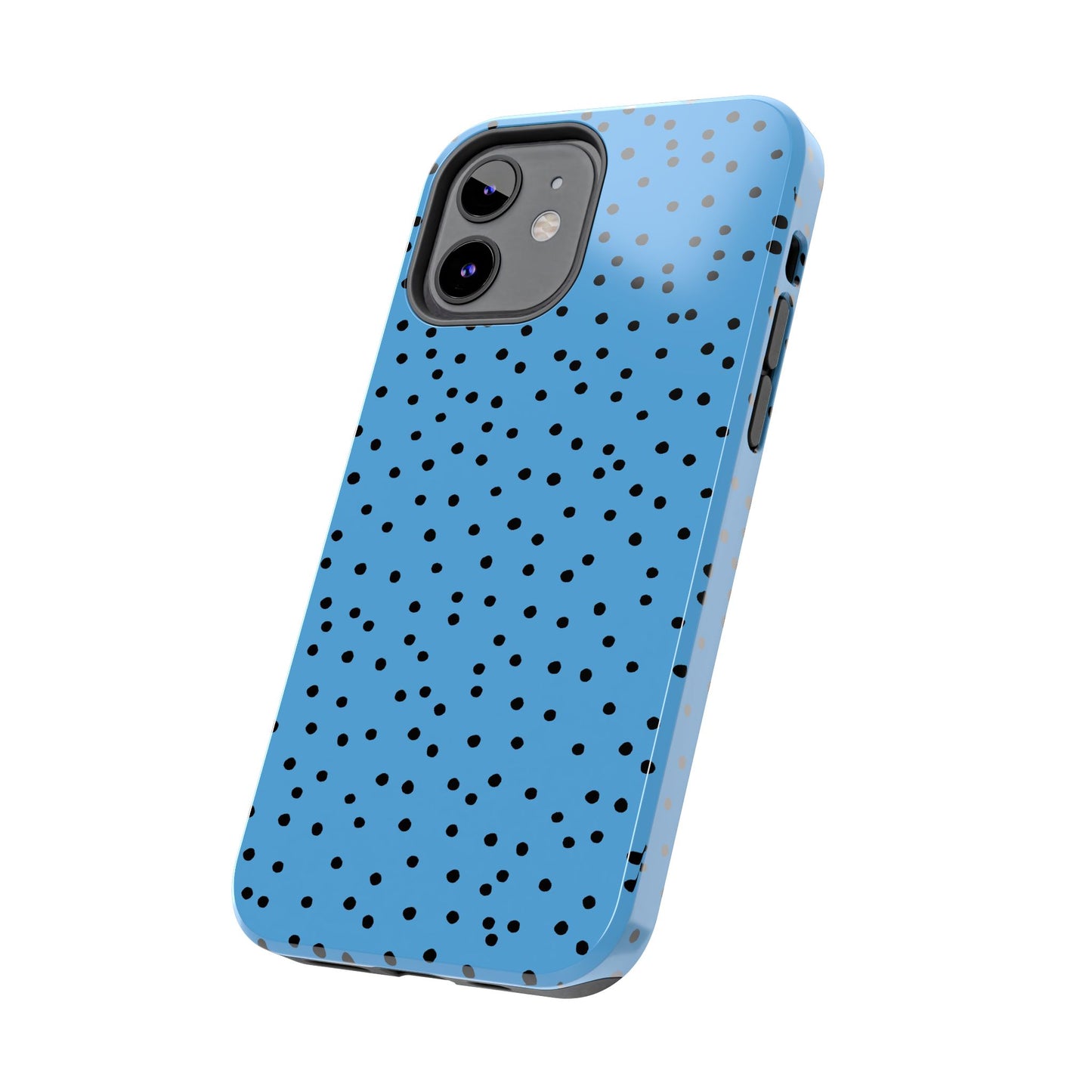 Dinky Dots Turquoise / Black Phone Case