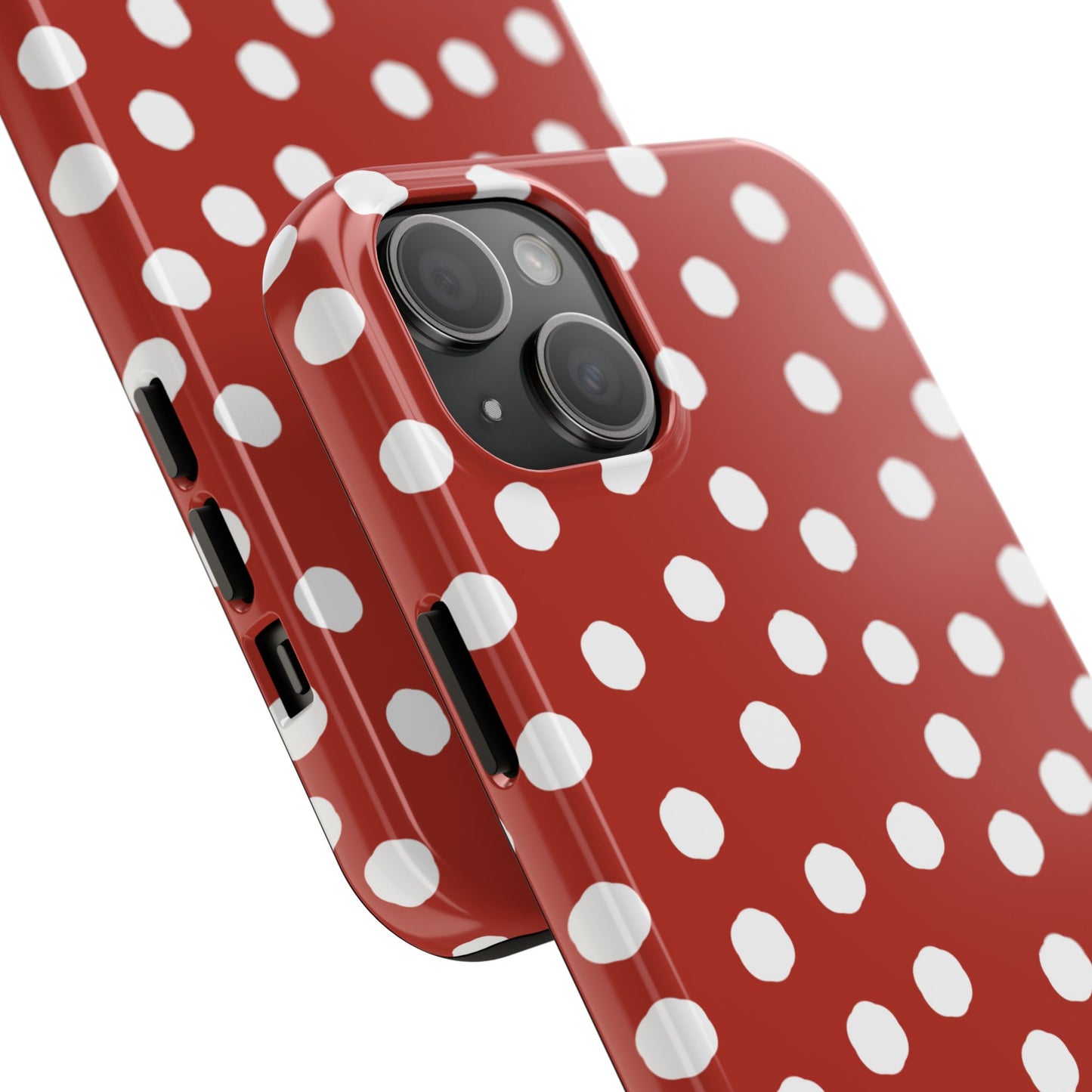 Jumbo Dots Red / White Phone Case