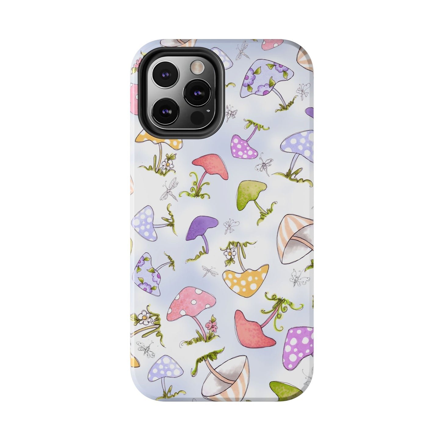 Mushroom Toss Blue Phone Case