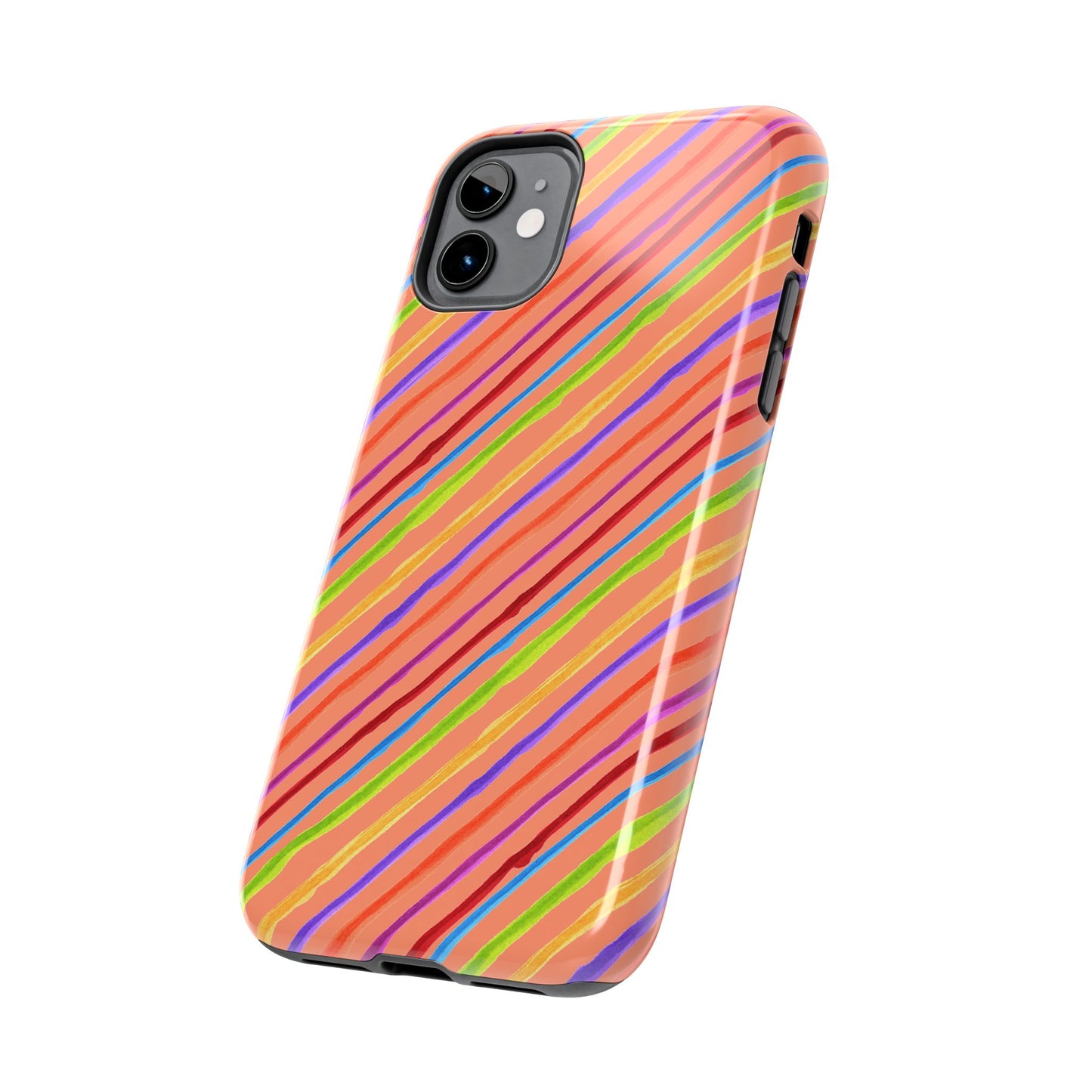 Calico Stripe Orange Phone Case