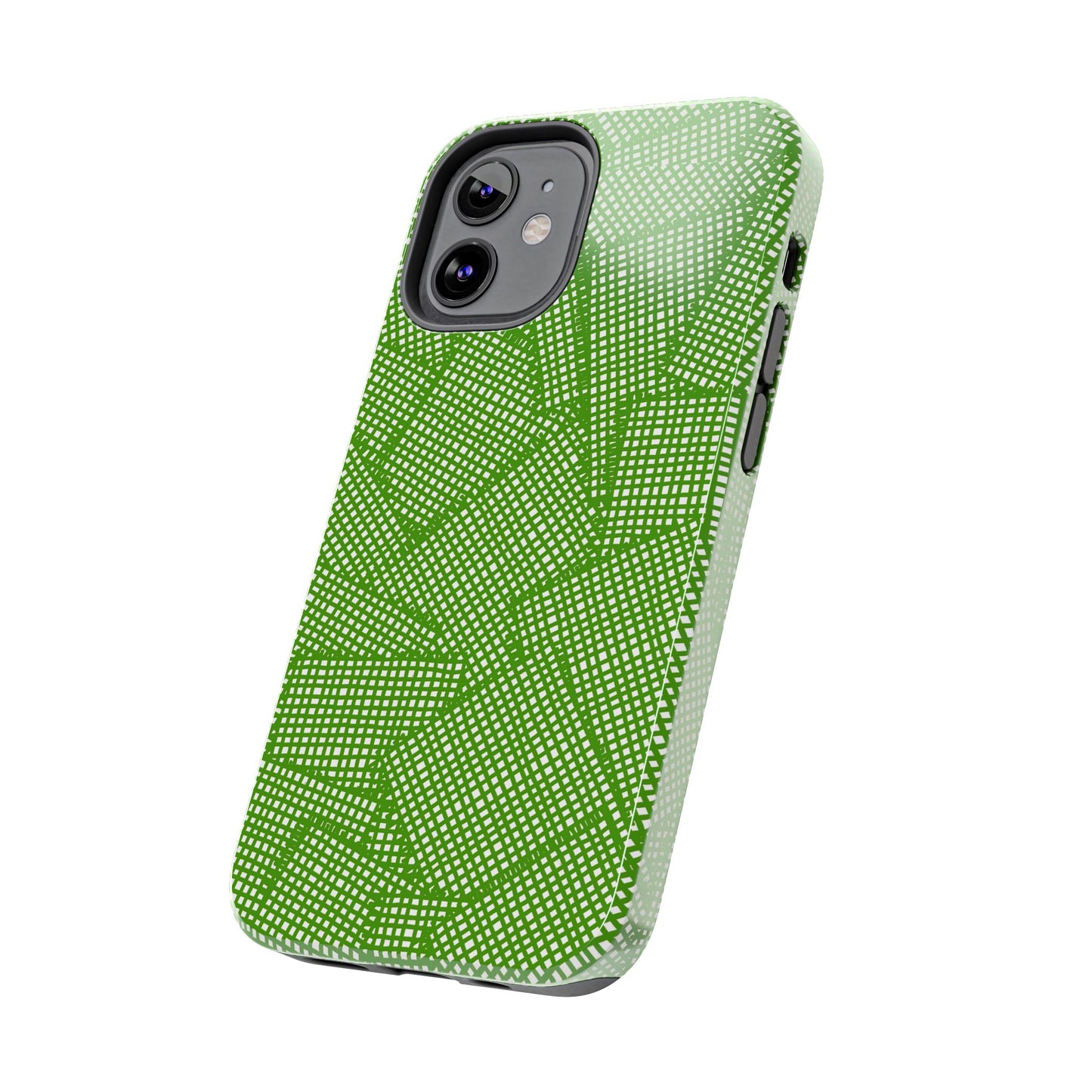 Check Patch Large Green Phone Case