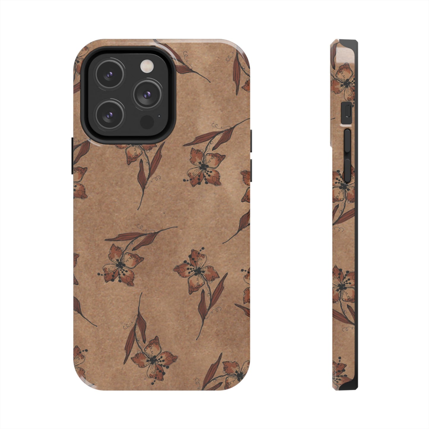 Brown Buds Phone Case