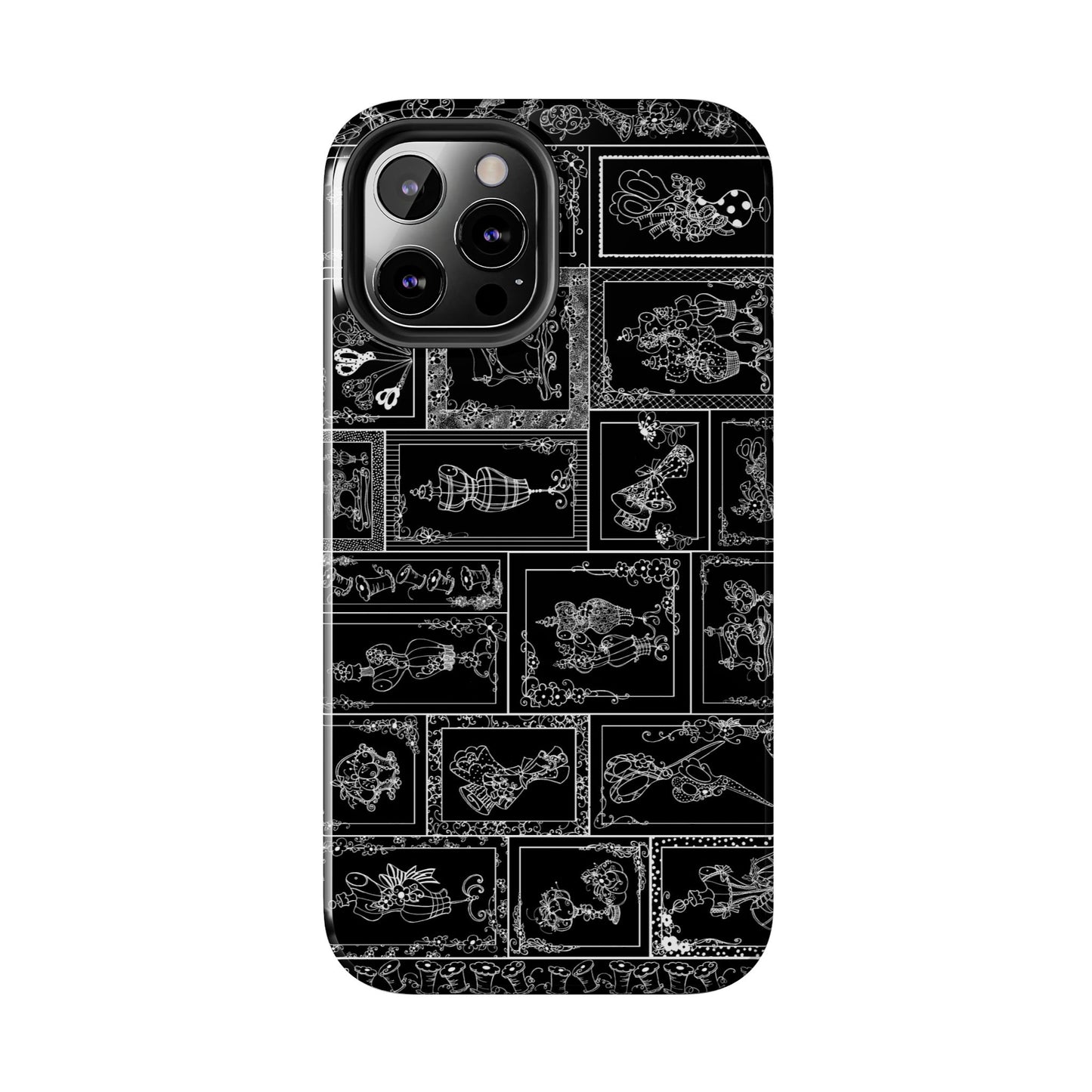 Sew Fancy Black Phone Case