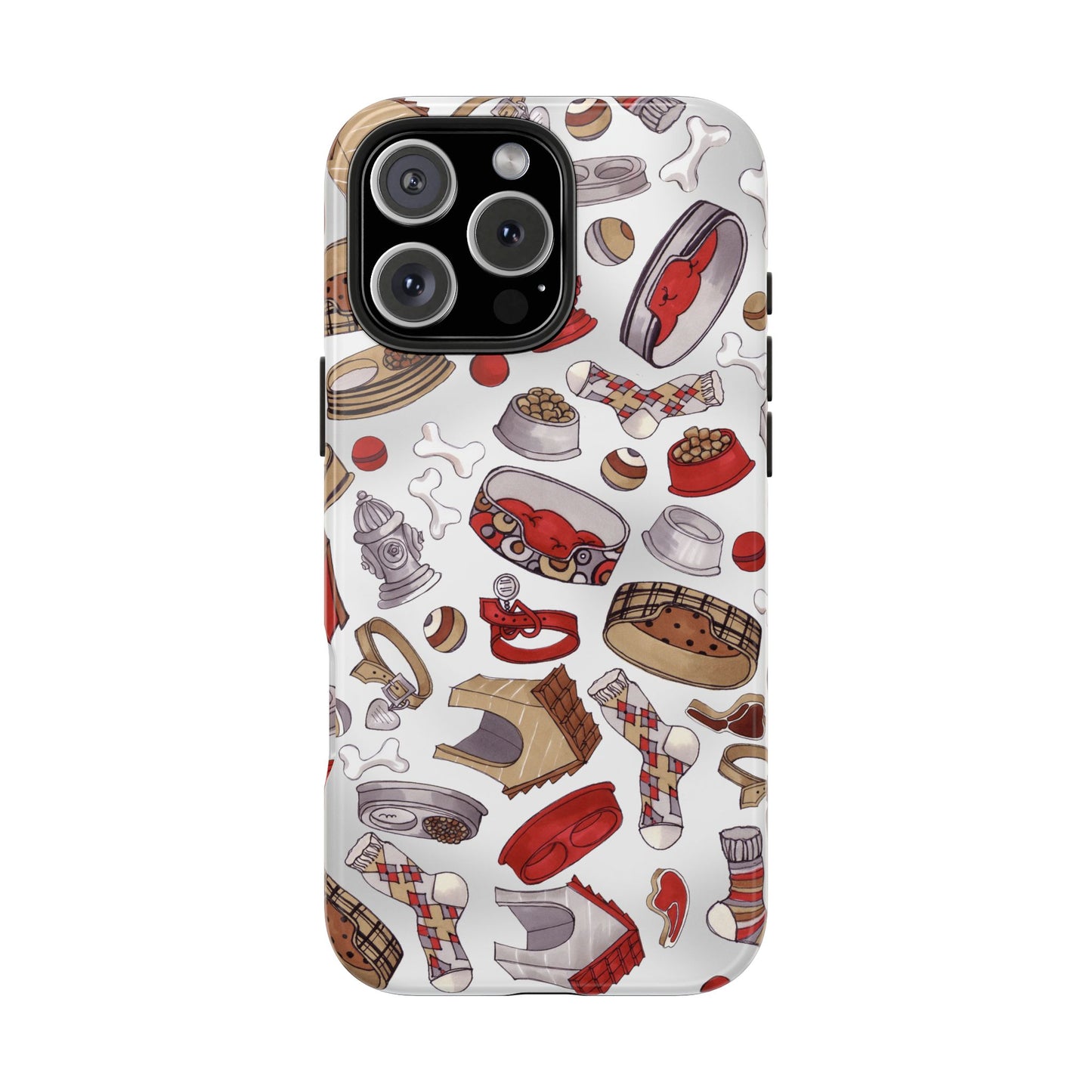 Doggie Stuff Gray Phone Case