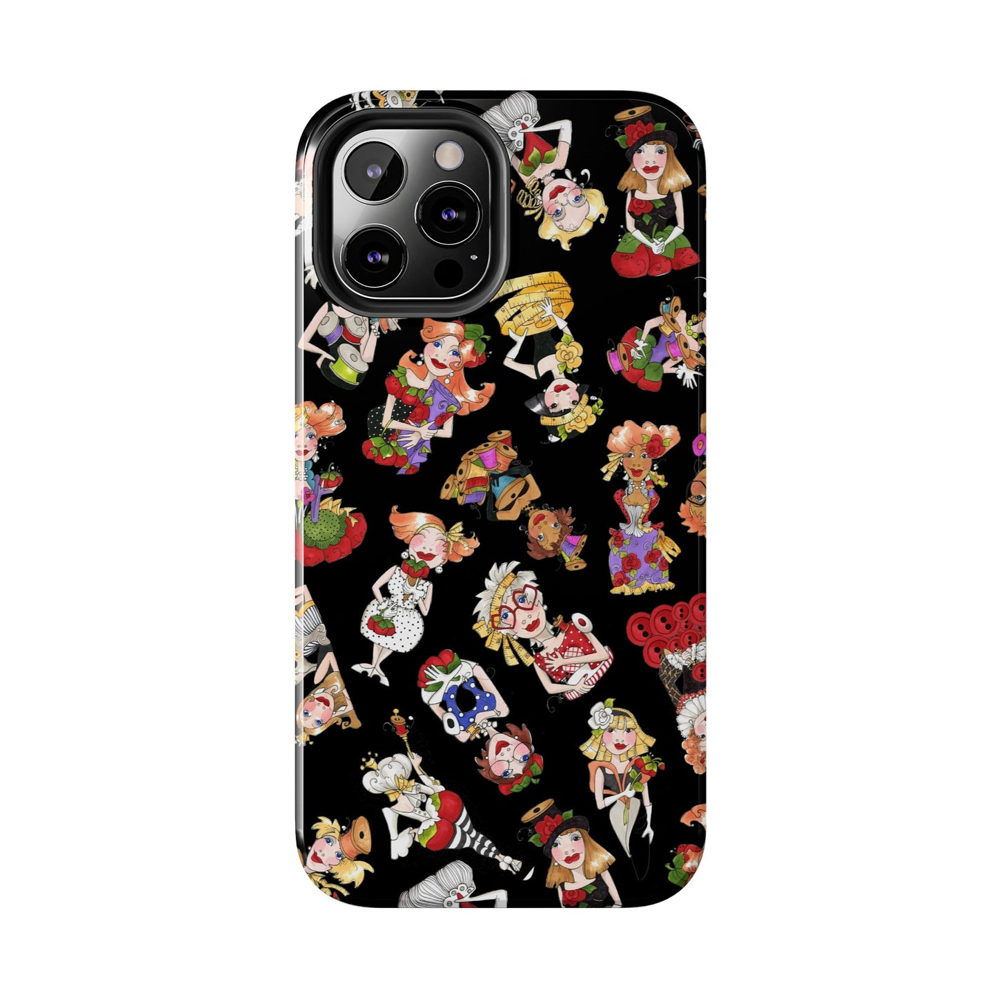 Curious Toss Black Phone Case