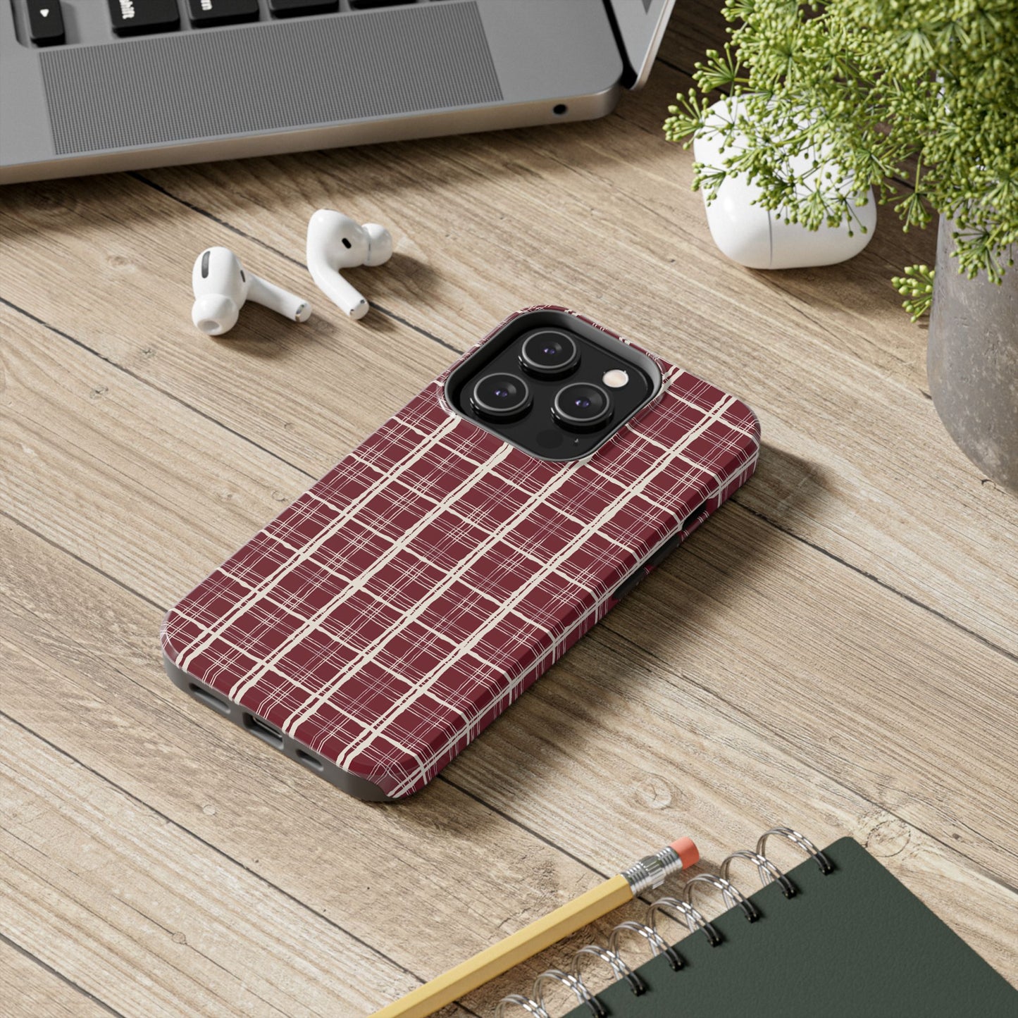 Red Plaid Phone Case
