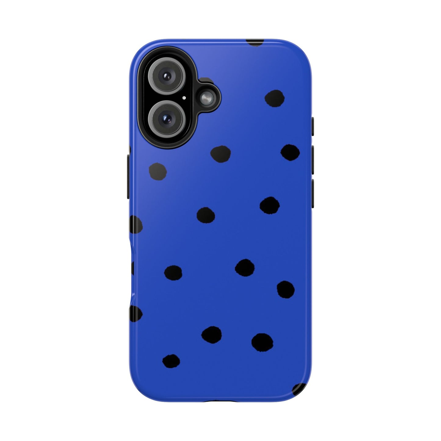Dinky Dots Blue / Black Phone Case