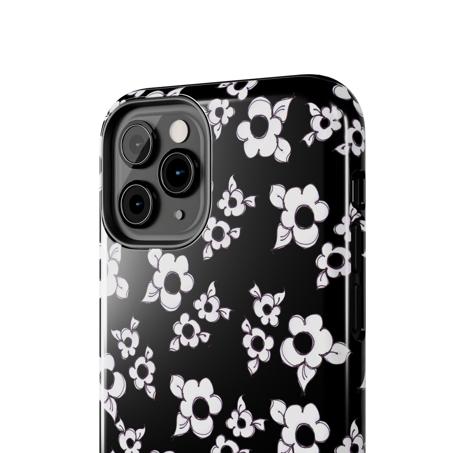 Daisy Cluster Black / White Phone Case