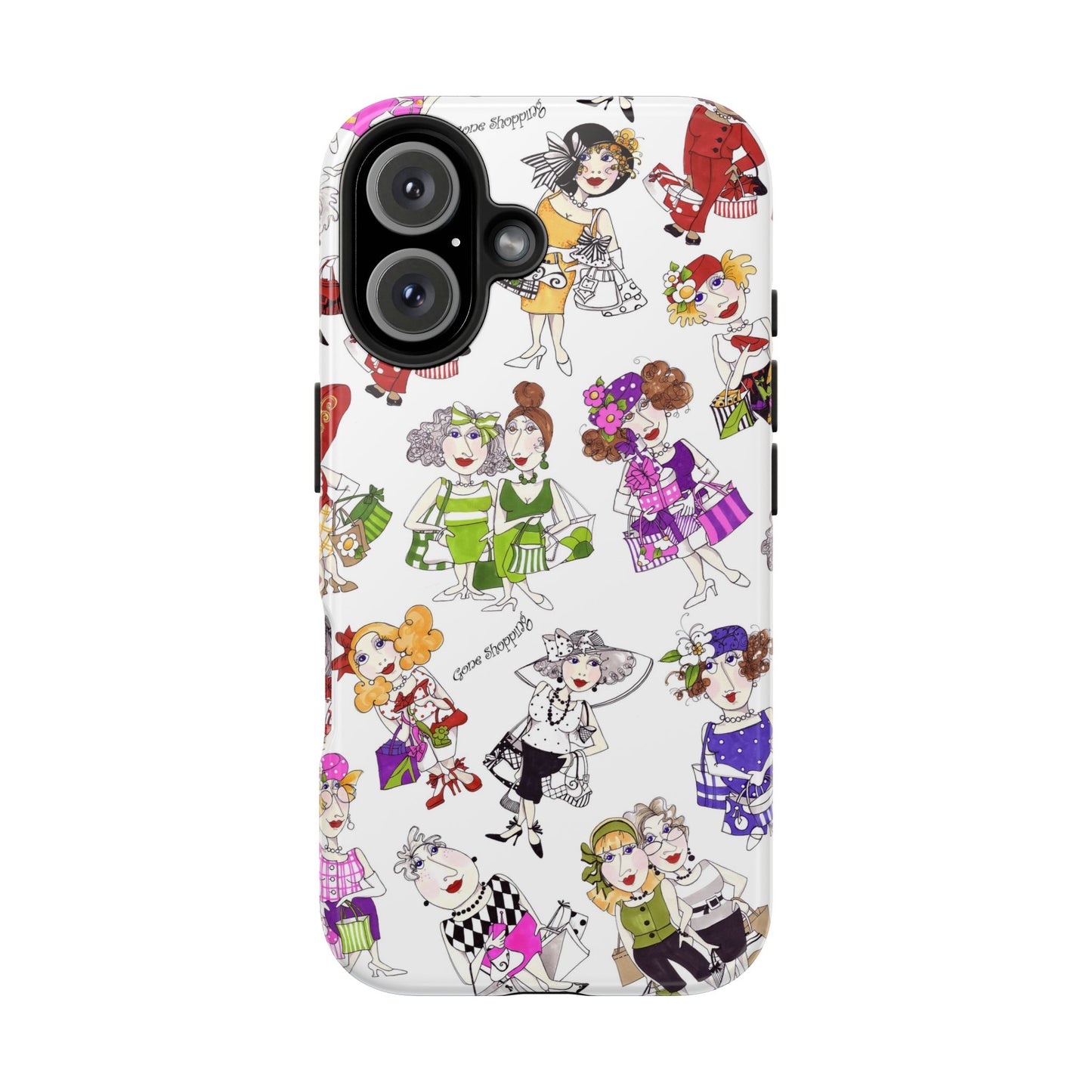 Gone Shopping Tossed White Phone Case