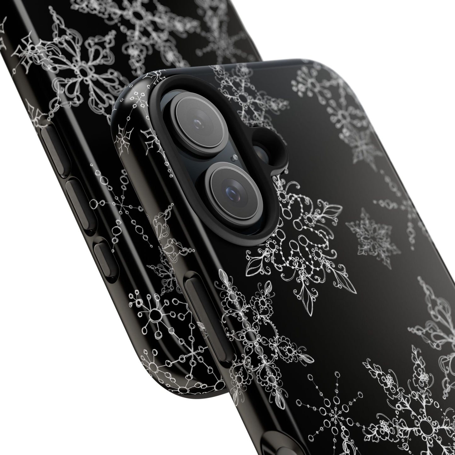 Random Flakes Black Phone Case