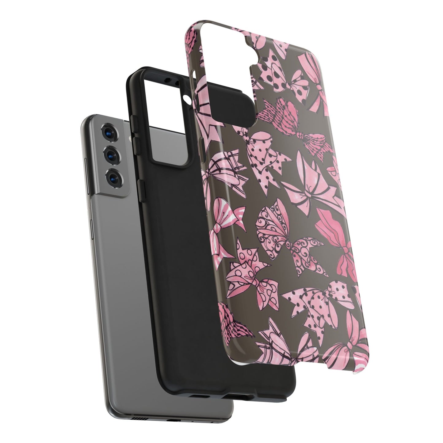 Blushing Bows Mocha Phone Case