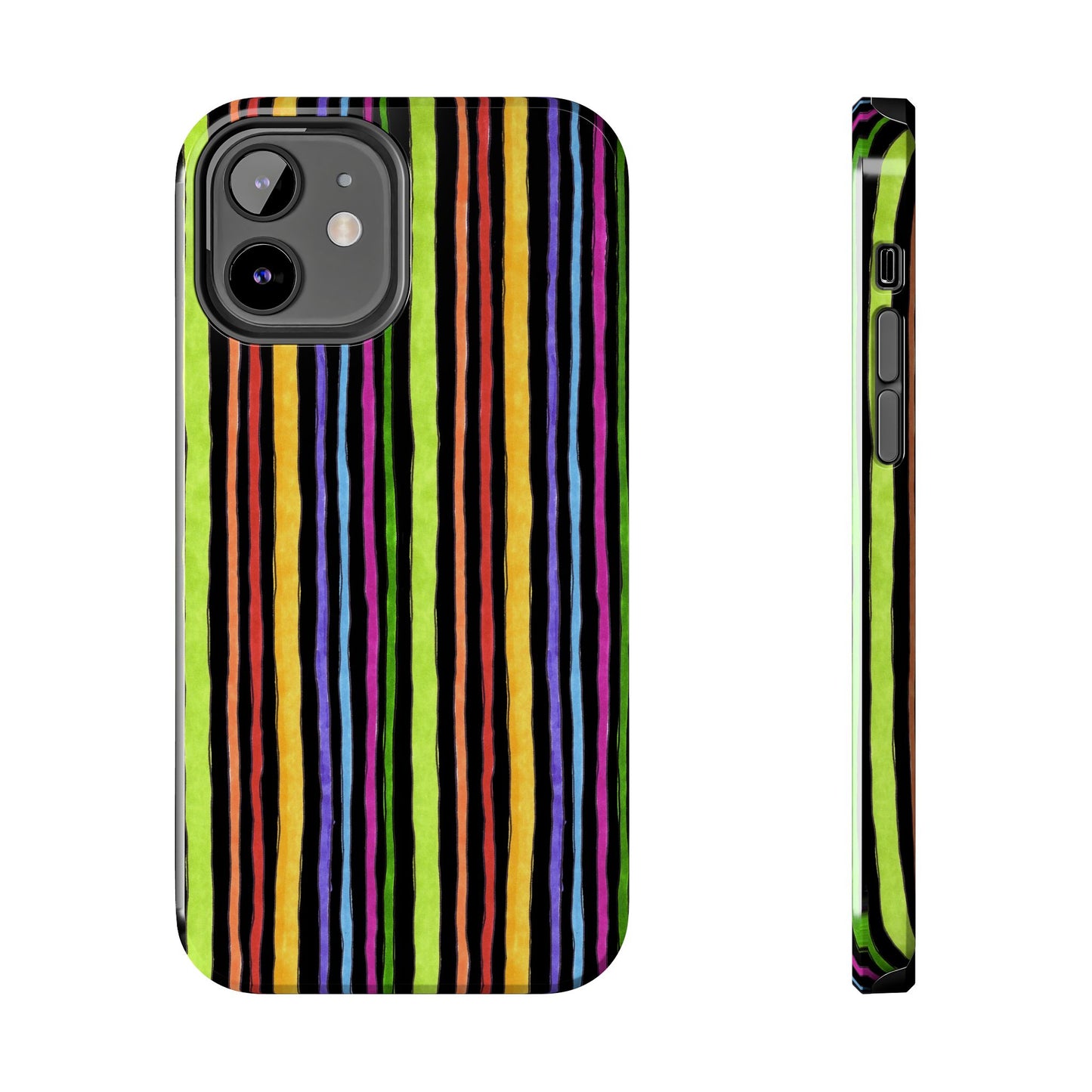 Stripe Fancy Black Phone Case