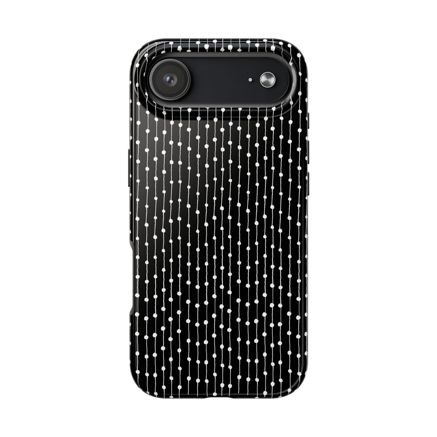 Pin Stripe Black / White Phone Case