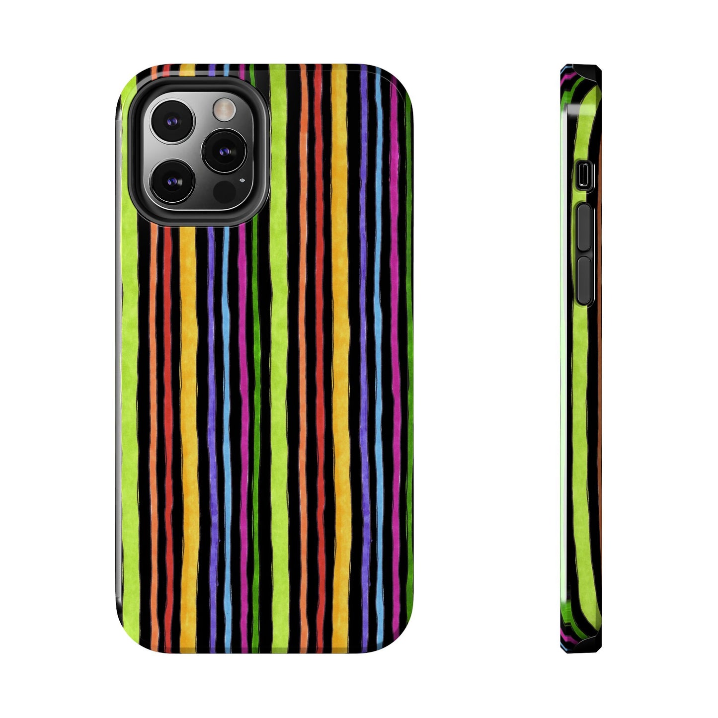 Stripe Fancy Black Phone Case