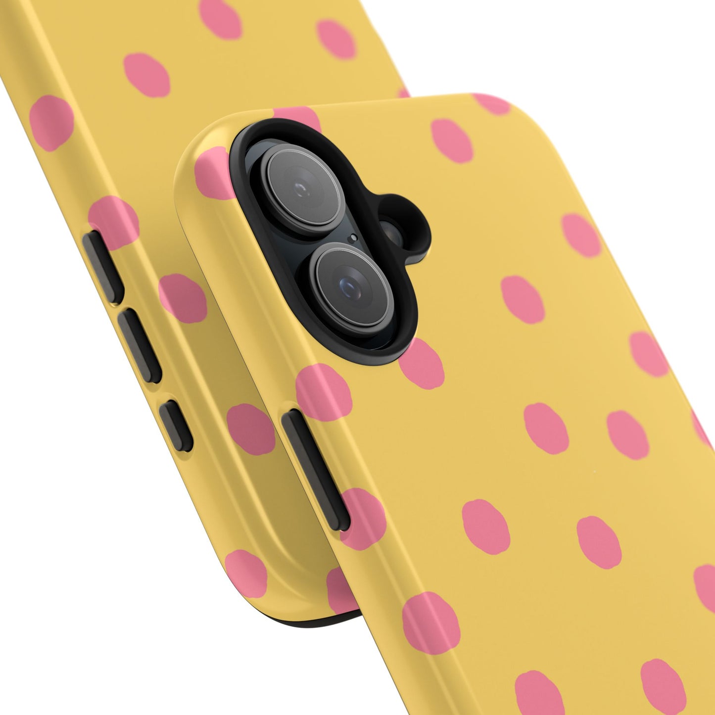 Jumbo Dots Yellow / Pink Phone Case
