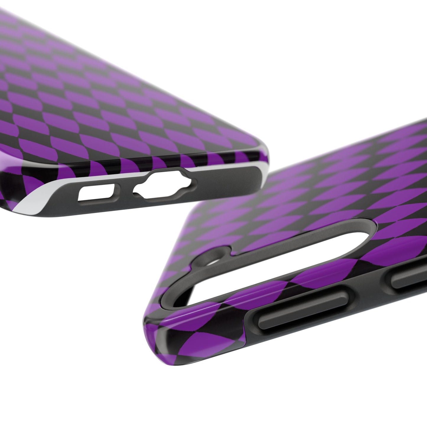 Diamond Purple / Black Phone Case