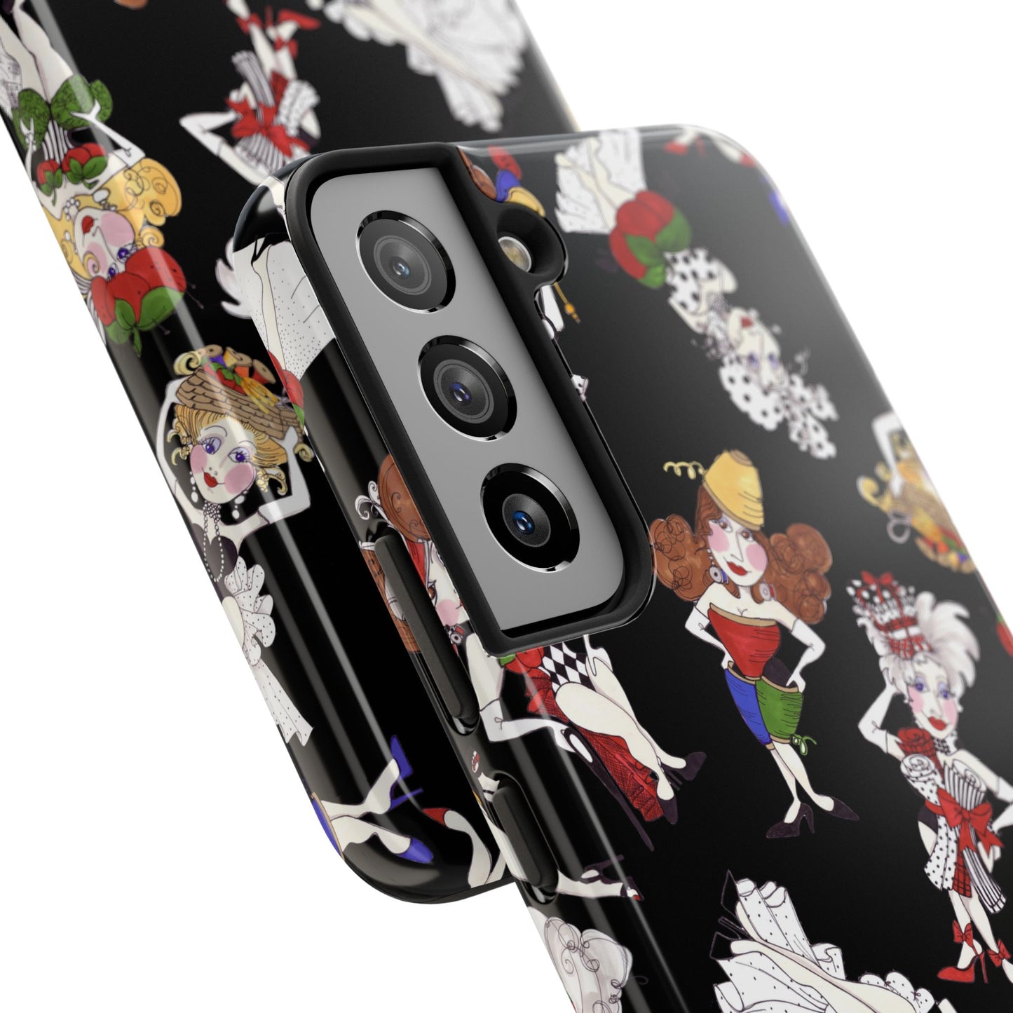 Sew Tossed Black Phone Case