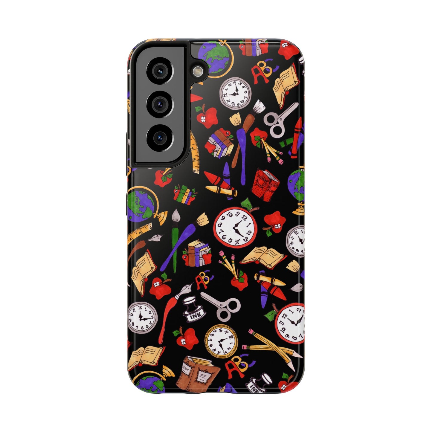 School Stuff Black Phone Case