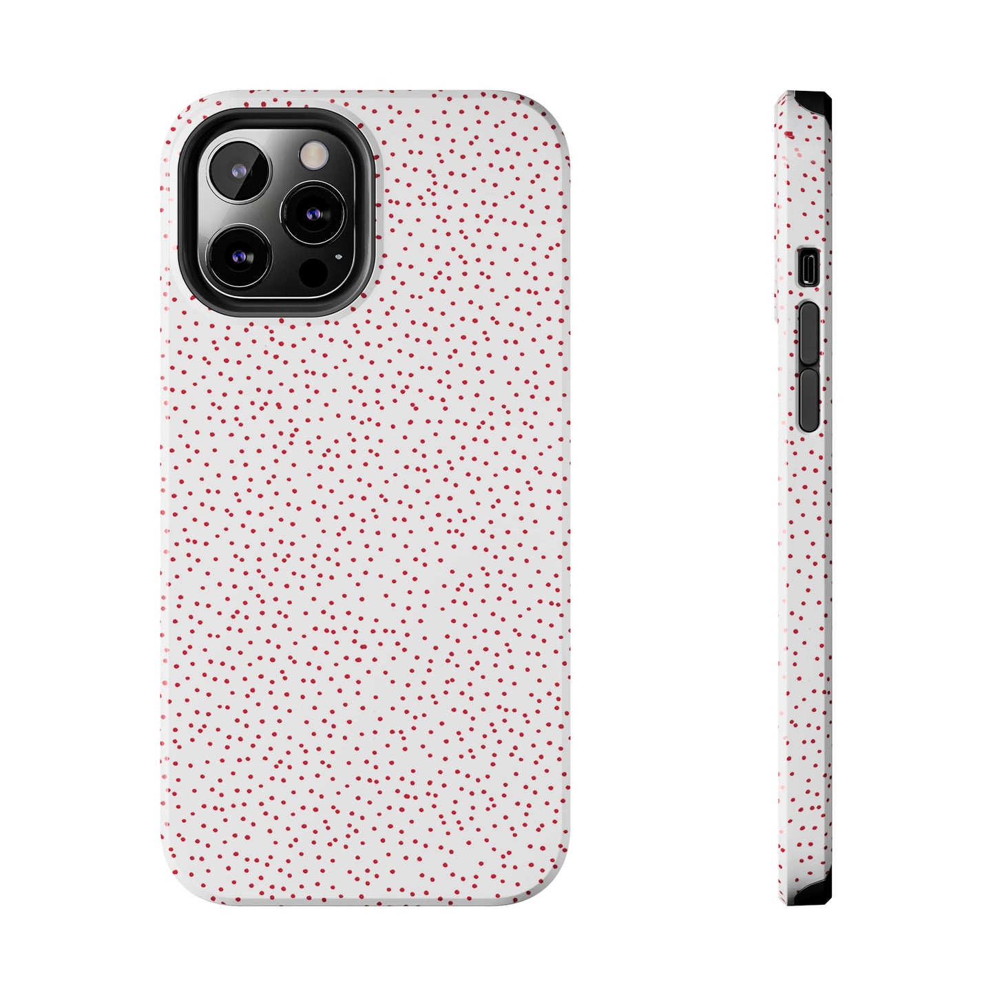 Dinky Dots White / Red Phone Case