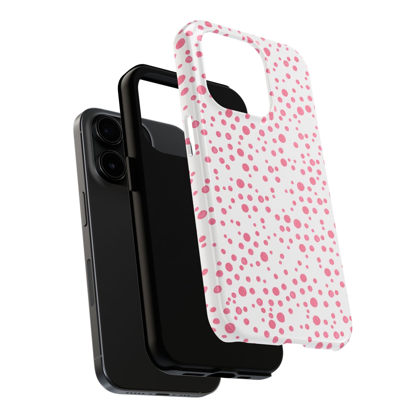 Balloon Dots White / Pink Phone Case