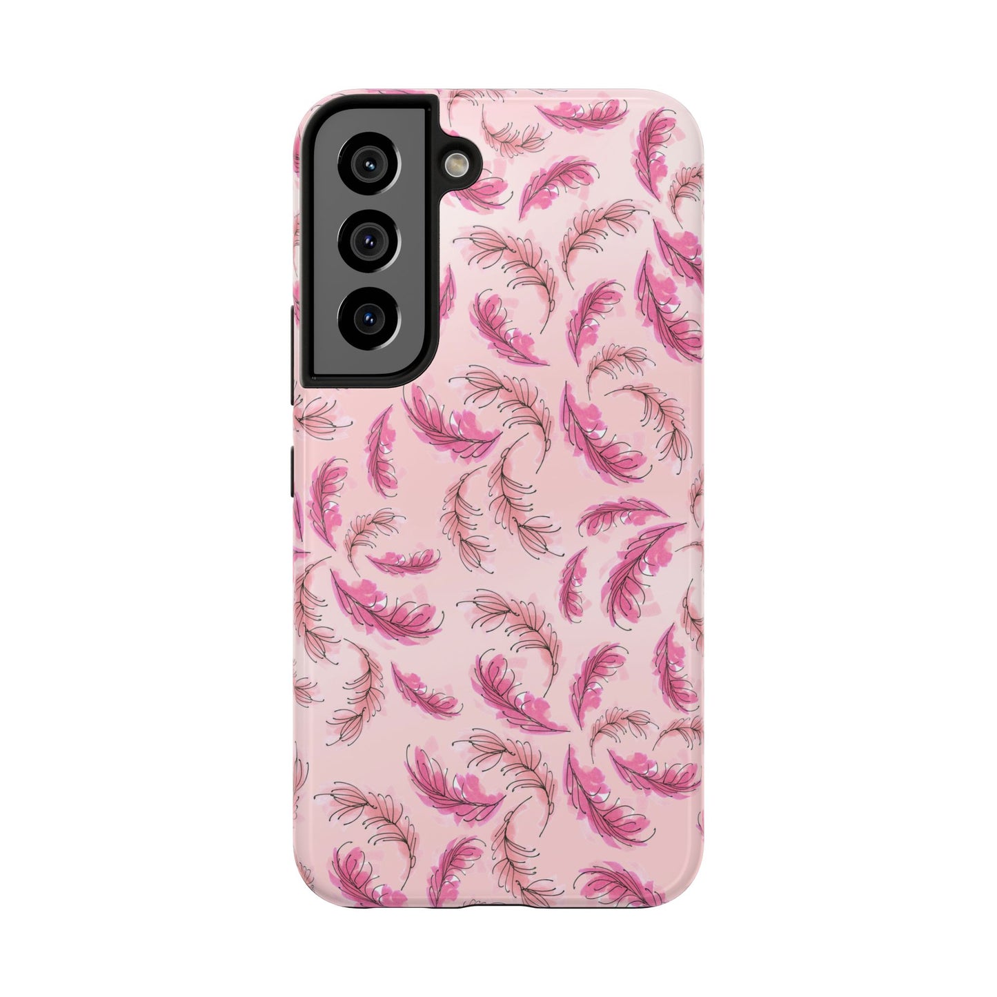 Flam Feathers Pink Phone Case