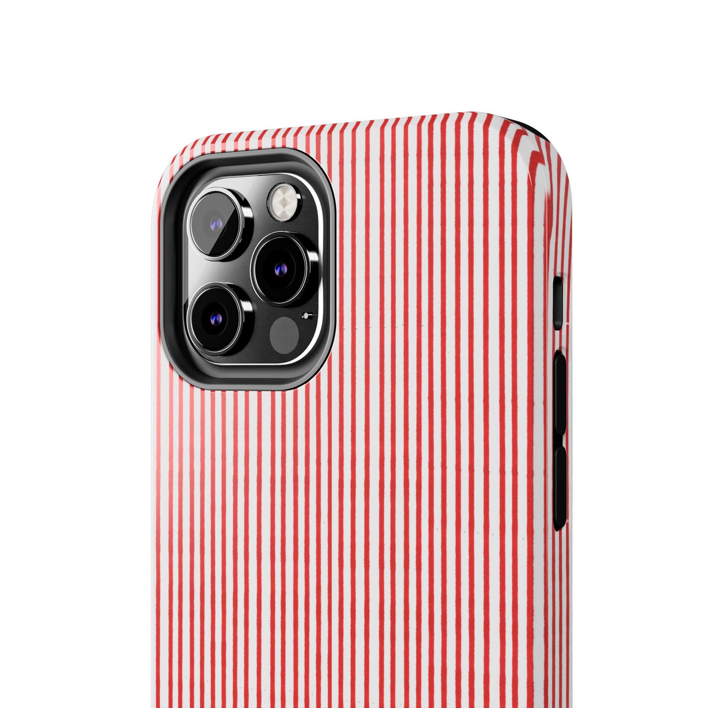 Stripe White / Red Phone Case