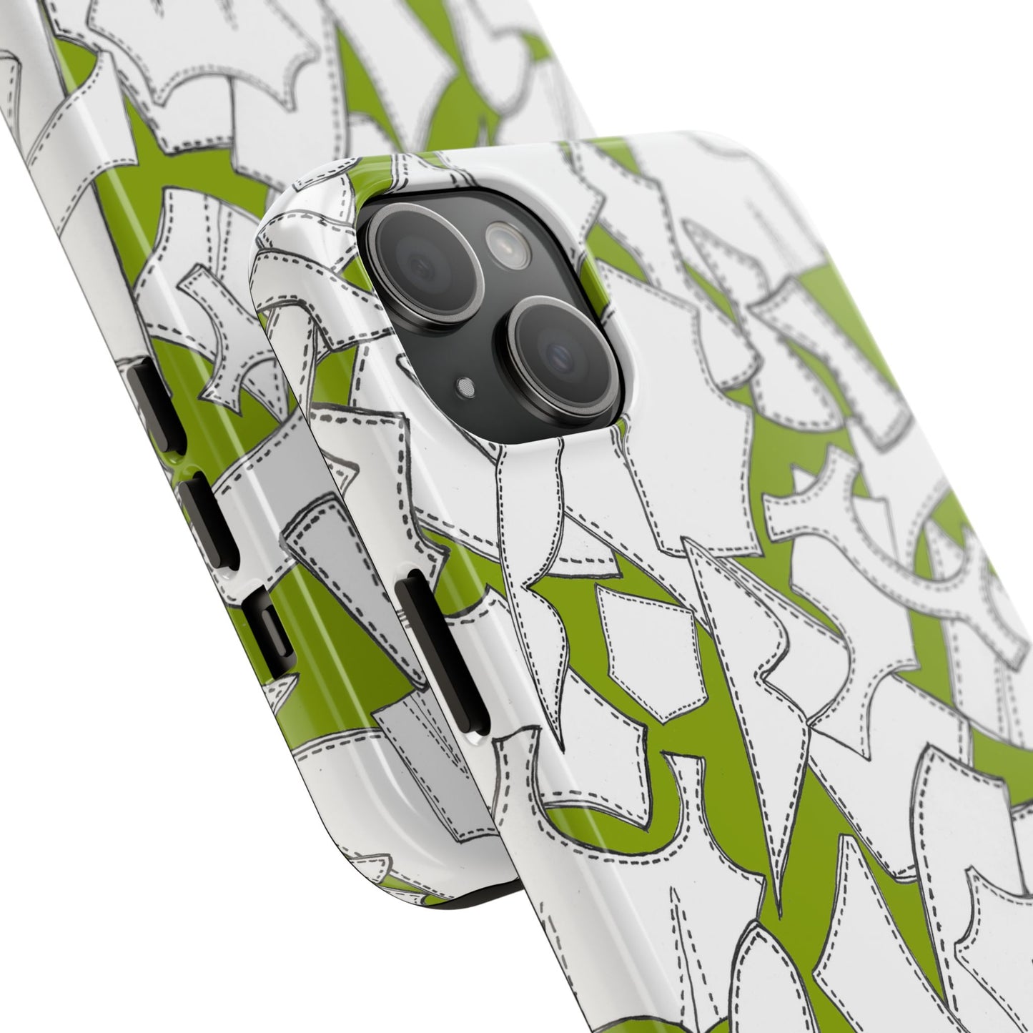 Pattern Pieces Chartreuse Phone Case