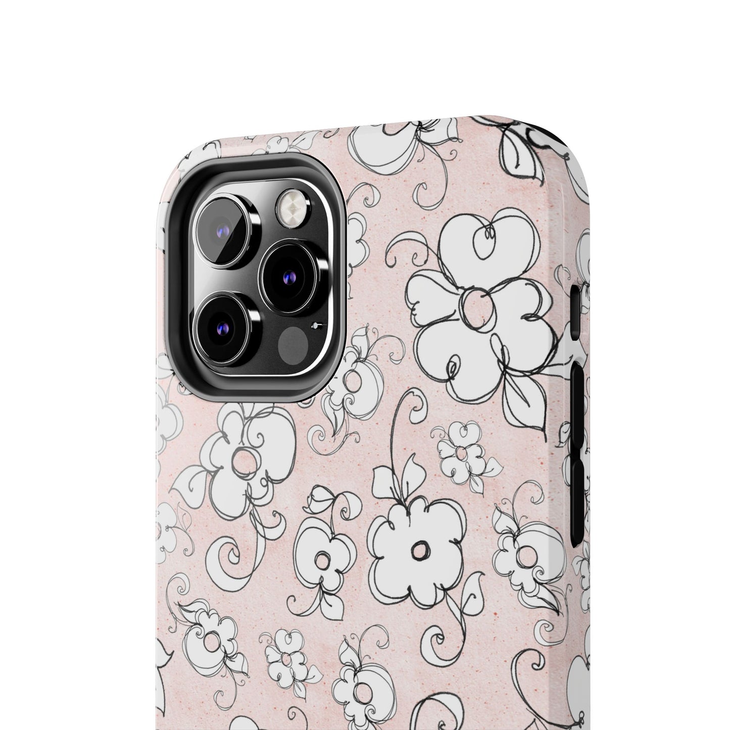 Lady Flowers Paris Pink Phone Case