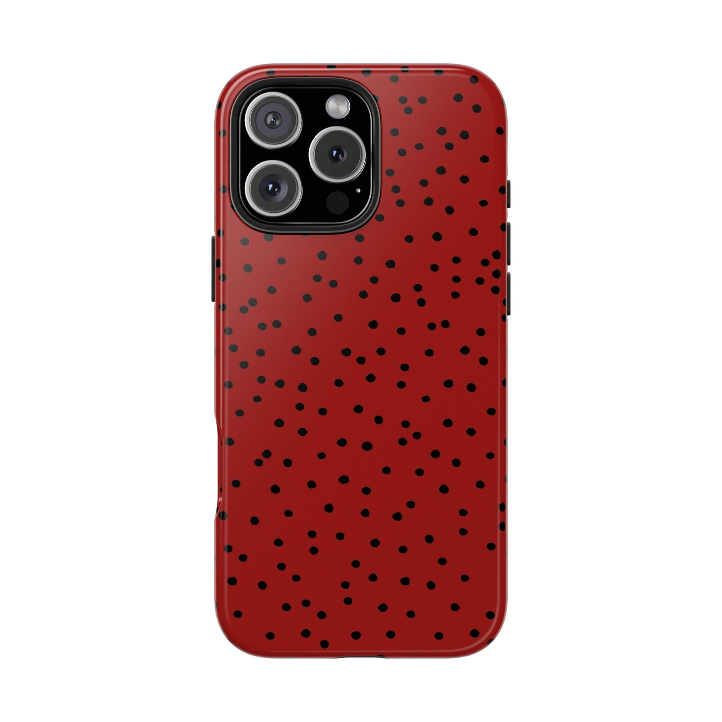 Dinky Dots Scarlett / Black Phone Case